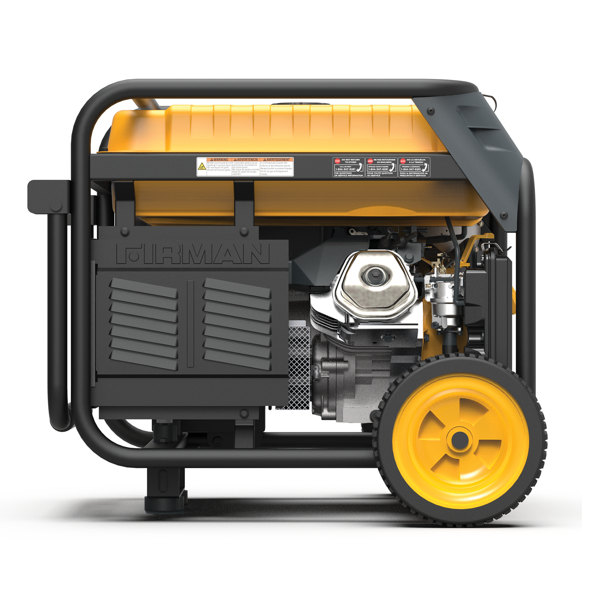 8000W Dual Fuel Portable Generator with Electric Start - 120V/240V for Camping, Home Backup & Outdoor Power Supply