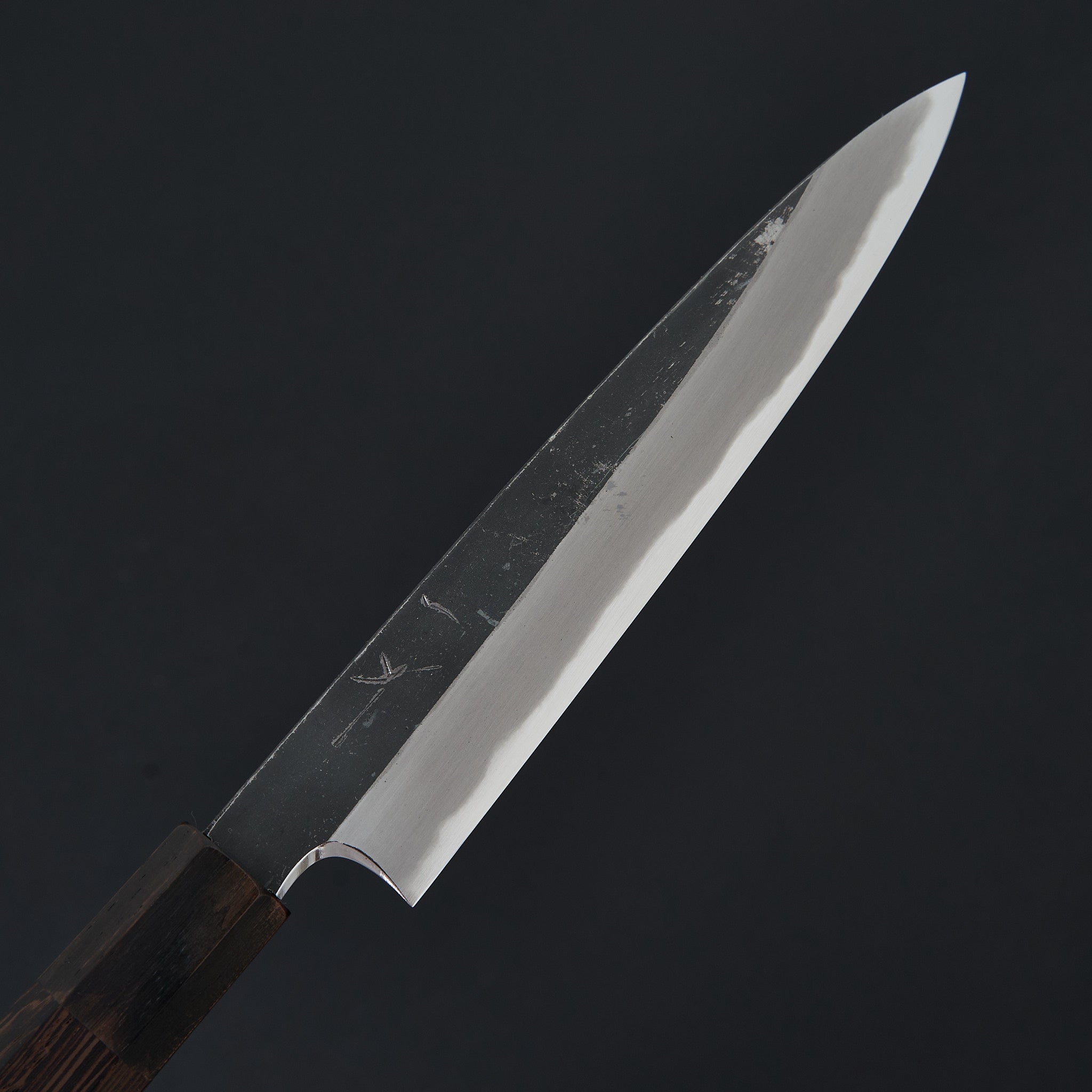 Hitohira Togashi White #2 Kurouchi Petty Knife 165mm with Tagayasan Handle - Japanese Kitchen Knife for Slicing, Peeling & Precision Cutting - Perfect for Chefs & Home Cooks