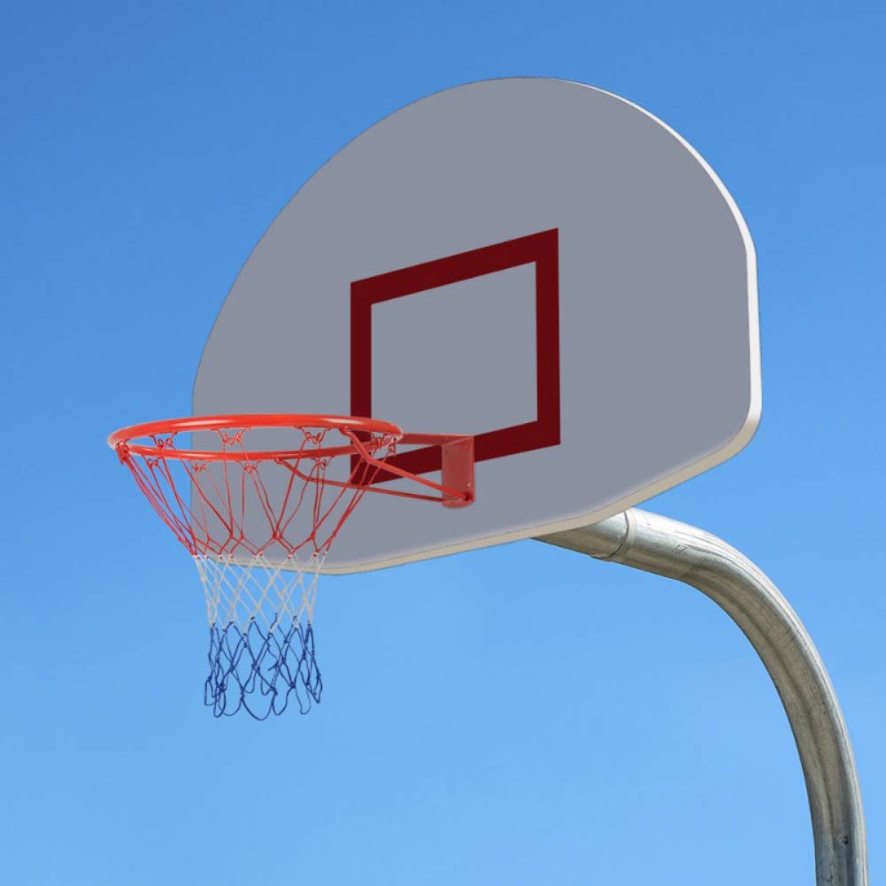 Ochine 15/18 Inch Basketball Hoop Replacement - Heavy Duty Wall Mounted Basketball Rim with Net for Indoor & Outdoor Use - Perfect for Kids & Adults (Backyard, Driveway, Gym, Playground)