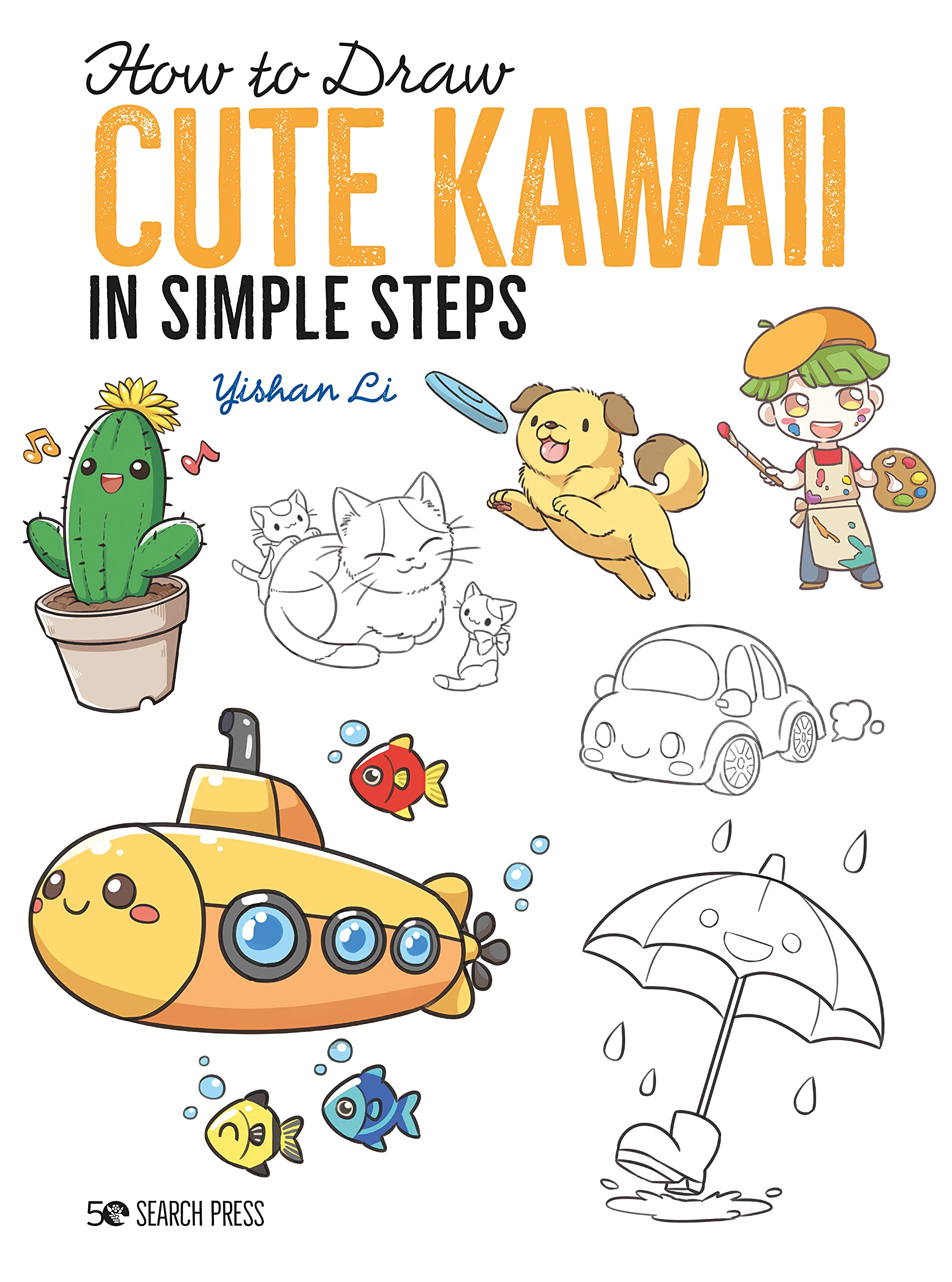 How to Draw Cute Kawaii Characters - Easy Step-by-Step Drawing Guide for Beginners | Perfect for Sketching, Doodling & Anime Art Projects