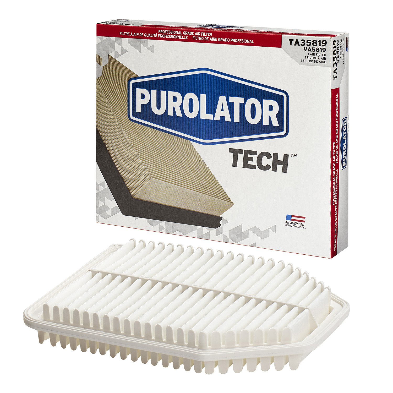 Purolator TA35819 PurolatorTECH Air Filter Replacement - High Performance Engine Air Filter for Cars & Trucks | Improves Airflow & Engine Protection | Perfect for Daily Commuting & Off-Road Adventures