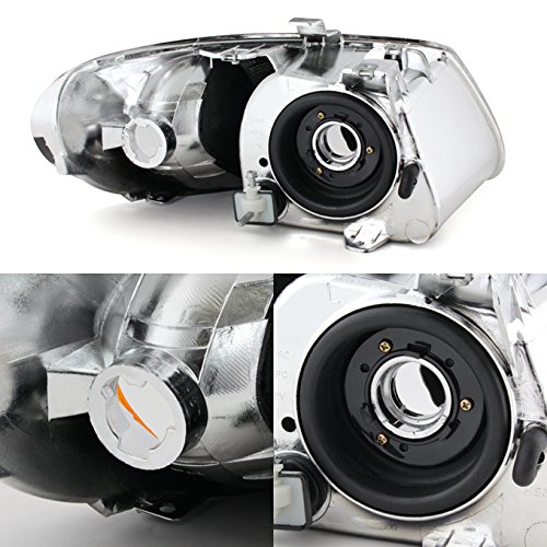 AKKON Black Amber Headlights & Black Rear Tail Lights for 2001-2007 Dodge Caravan - Complete Lighting Kit for Enhanced Visibility & Style | Perfect for Night Driving, Car Upgrades & Customization