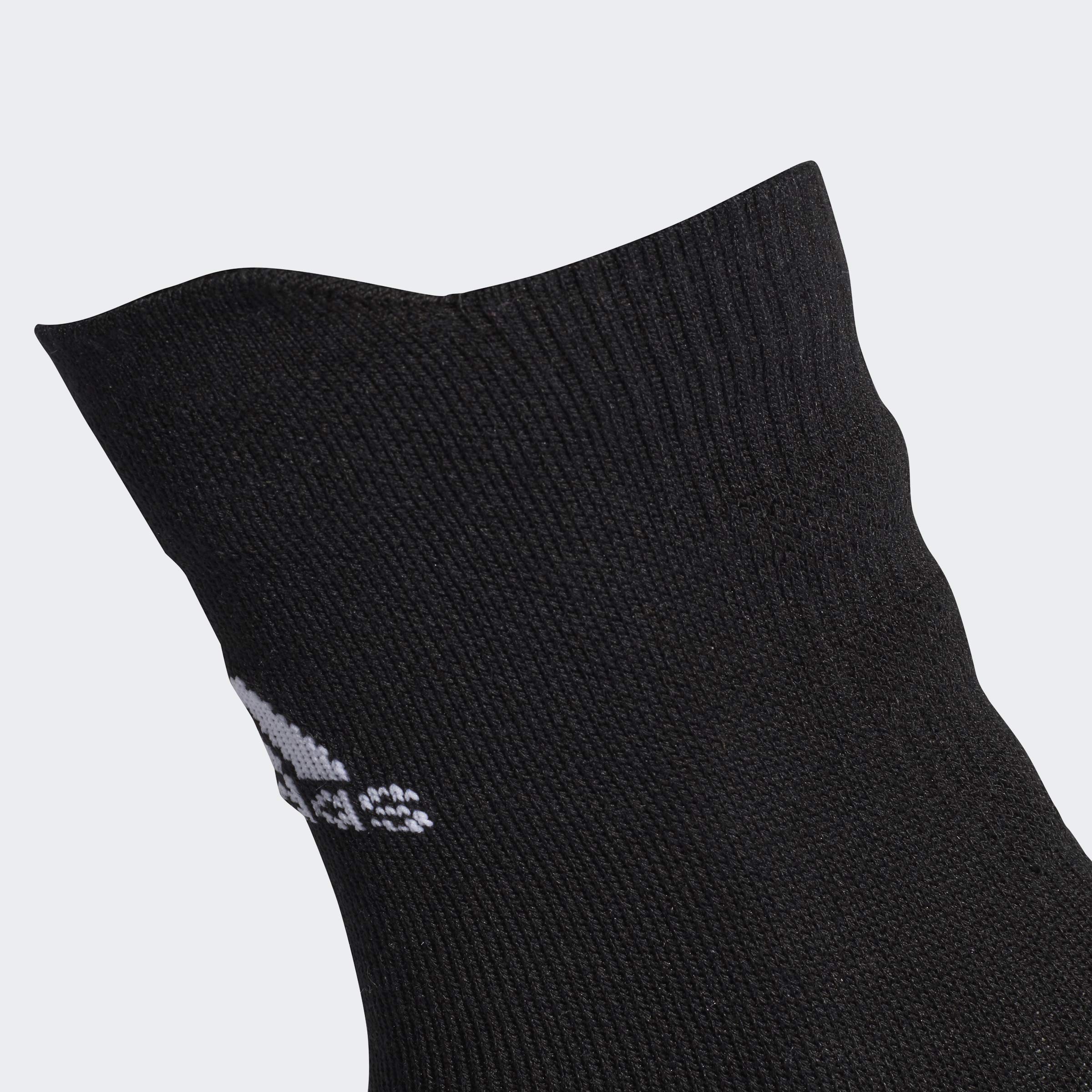 Adidas Alphaskin Lightweight Cushioning Crew Socks for Men - Black (Size 9-11) | Moisture-Wicking Athletic Socks for Running, Gym & Everyday Comfort