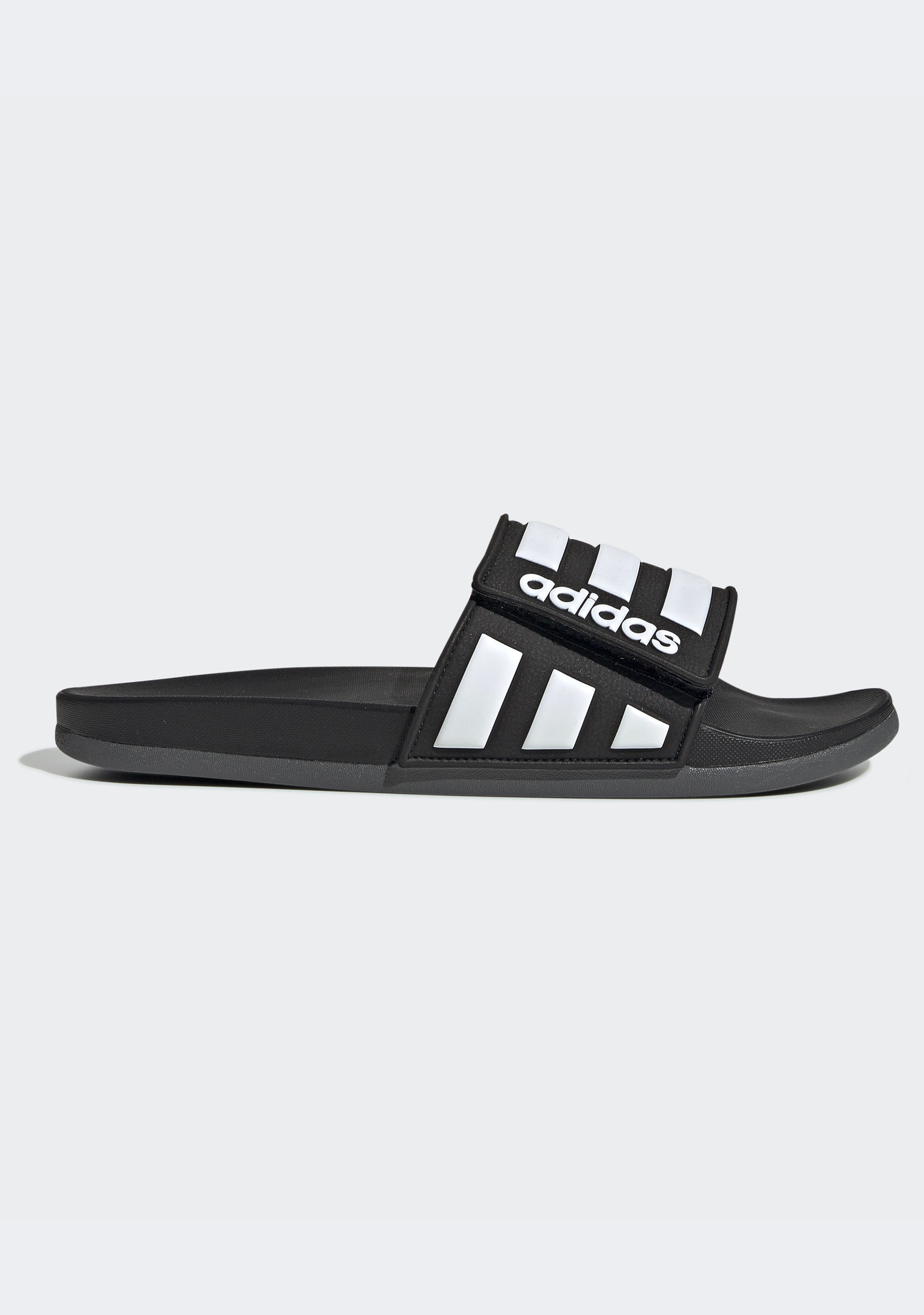 Adidas Men's Adilette Comfort Adjustable Slides - Lightweight Athletic Sandals for Pool, Beach, Gym & Casual Wear - Breathable Quick-Dry Slides with Arch Support