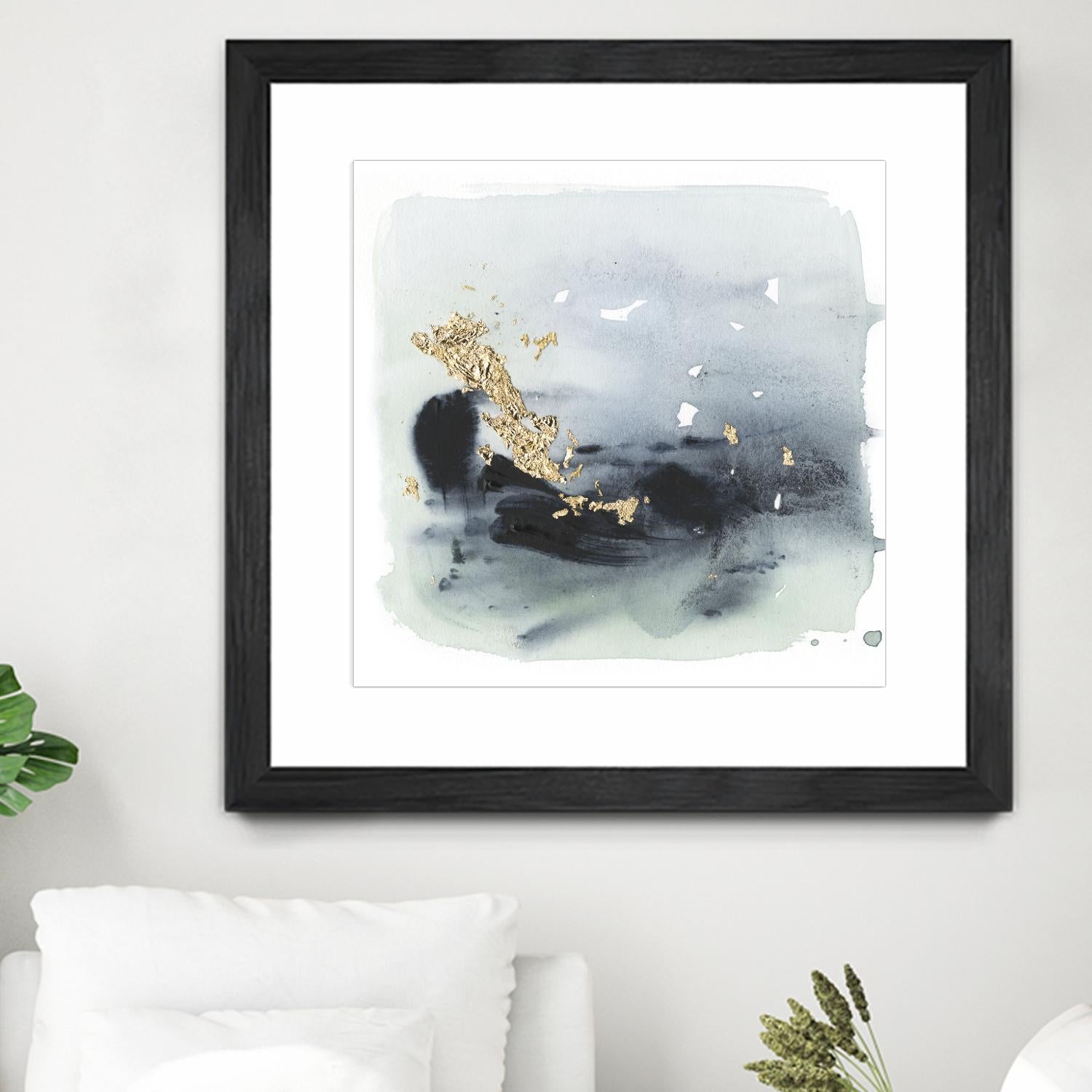 Cerulean & Gold II - Premium Home Decor Wall Art for Living Room, Bedroom & Office | Elegant Abstract Painting for Modern Interior Design