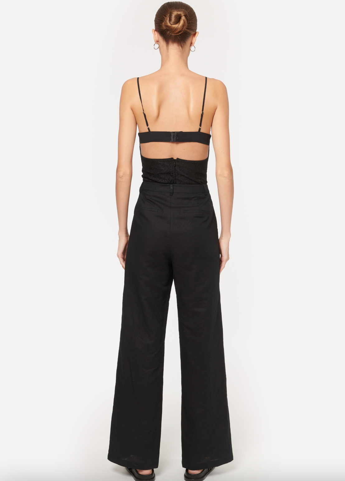 Adri Women's Bodysuit - Black Seamless Stretch Comfortable Basic Top for Layering, Workout & Everyday Wear