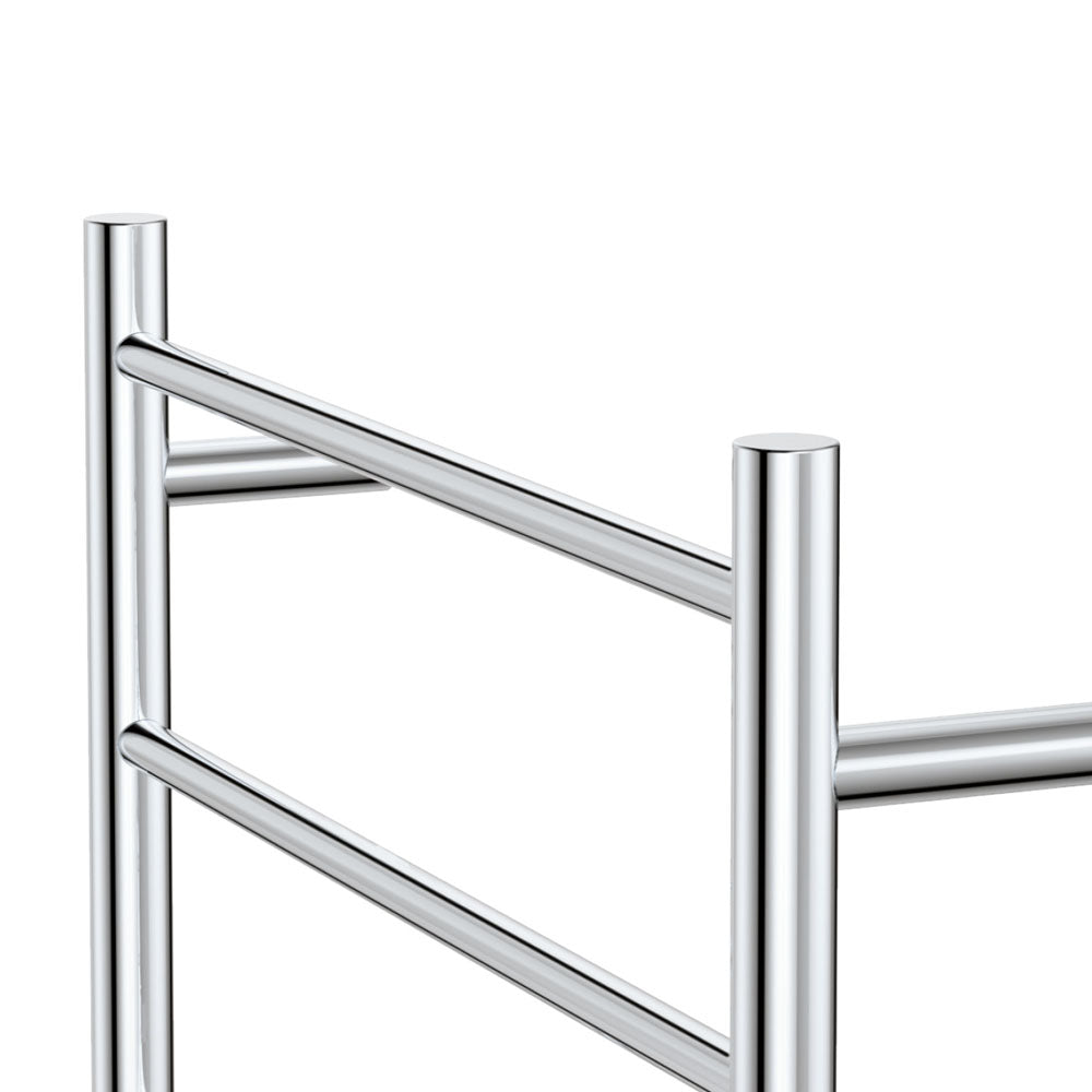 Fienza 8276055 Isabella Heated Towel Rail - 600 x 550mm Chrome Bathroom Towel Warmer for Spa, Luxury Hotels & Cozy Home Use