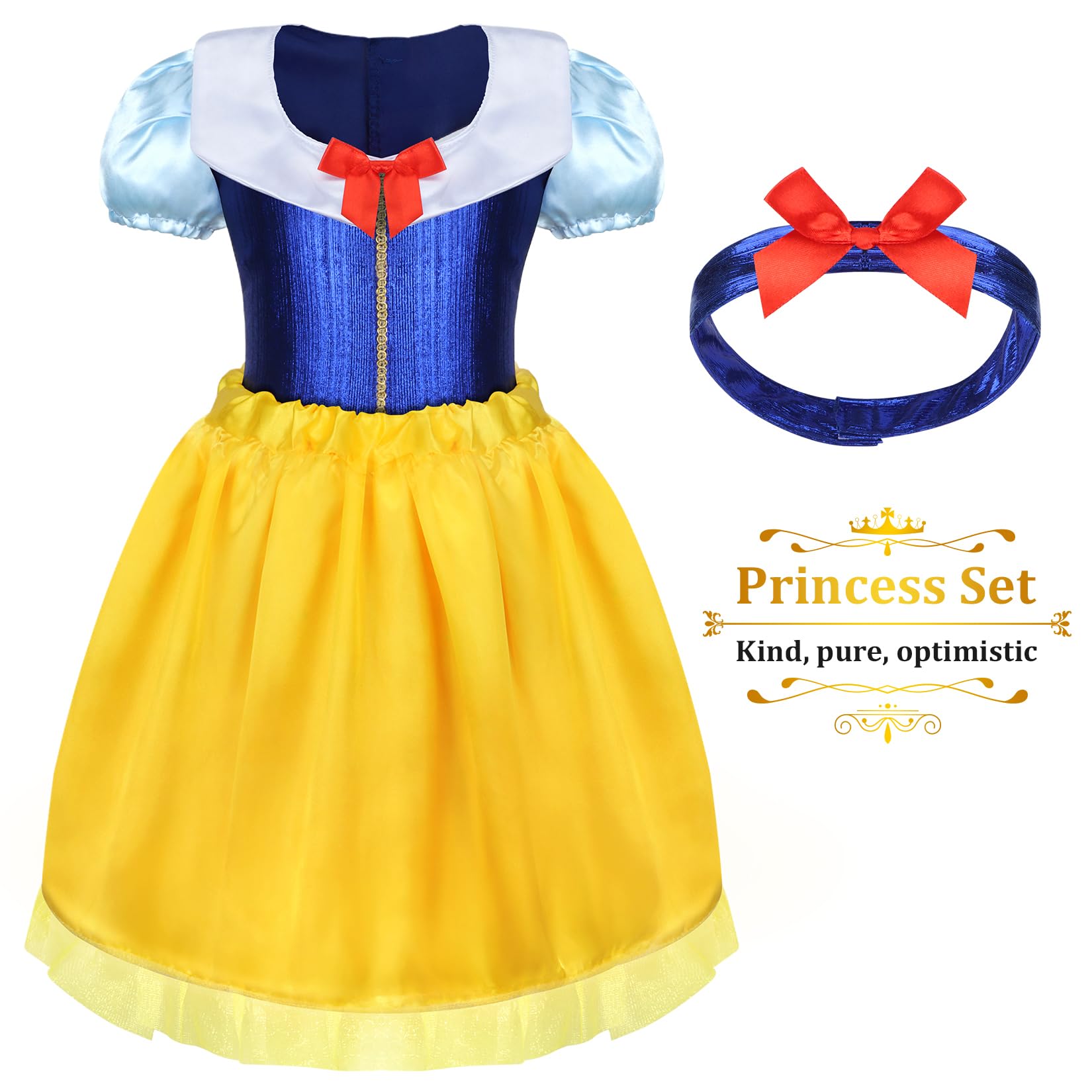 18-Piece Princess Dress Up Costume Set for Girls 3-6 Years Old | Pretend Play, Birthday & Christmas Gift | Toddler Role Play Outfits for Parties, Tea Time & Imagination Play