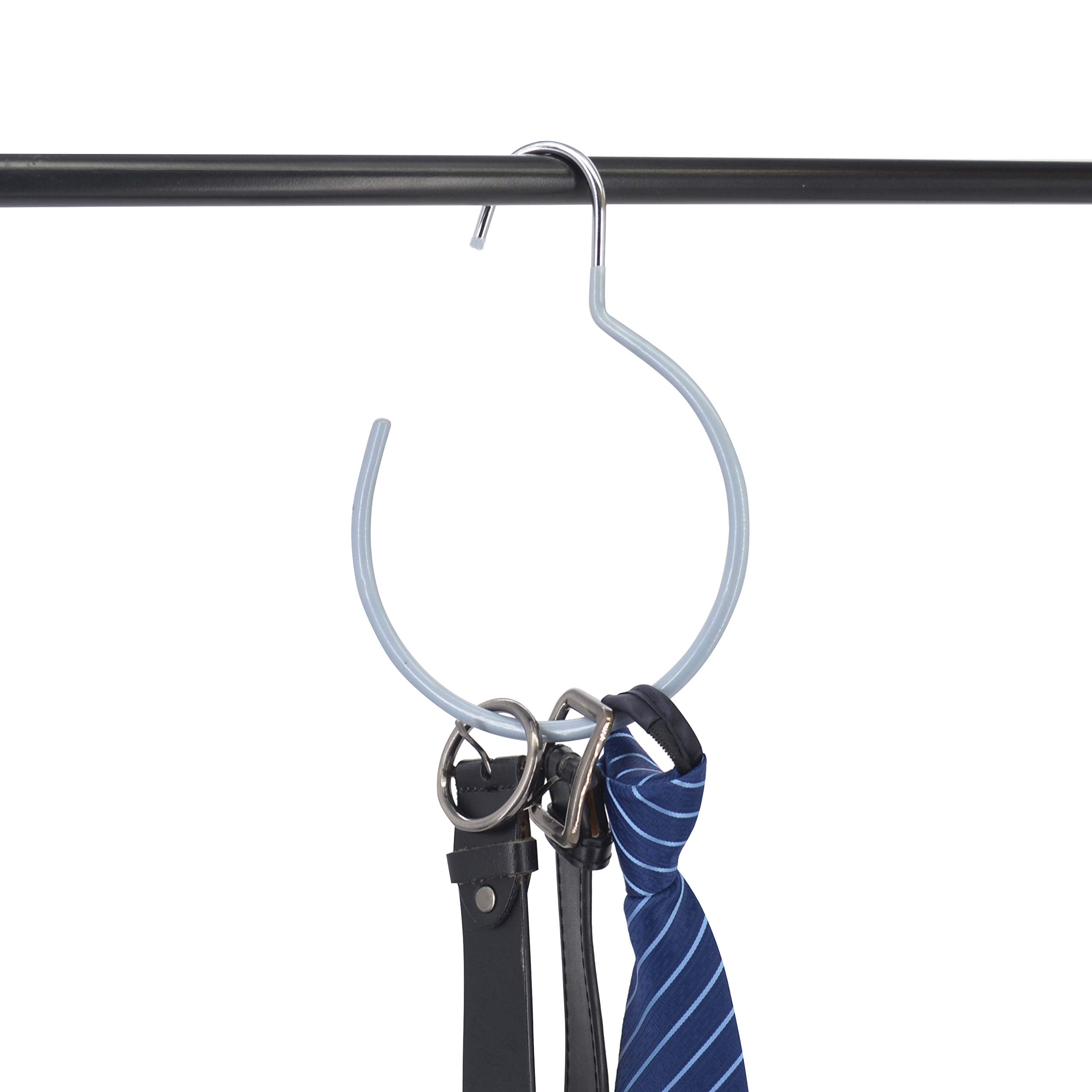 OVOV 5-Piece Christmas Gift Set - Portable Belt & Tie Organizer, Multi-Use Closet Storage Hanger for Scarves, Belts & Accessories | Perfect for Home, Office & Travel Organization