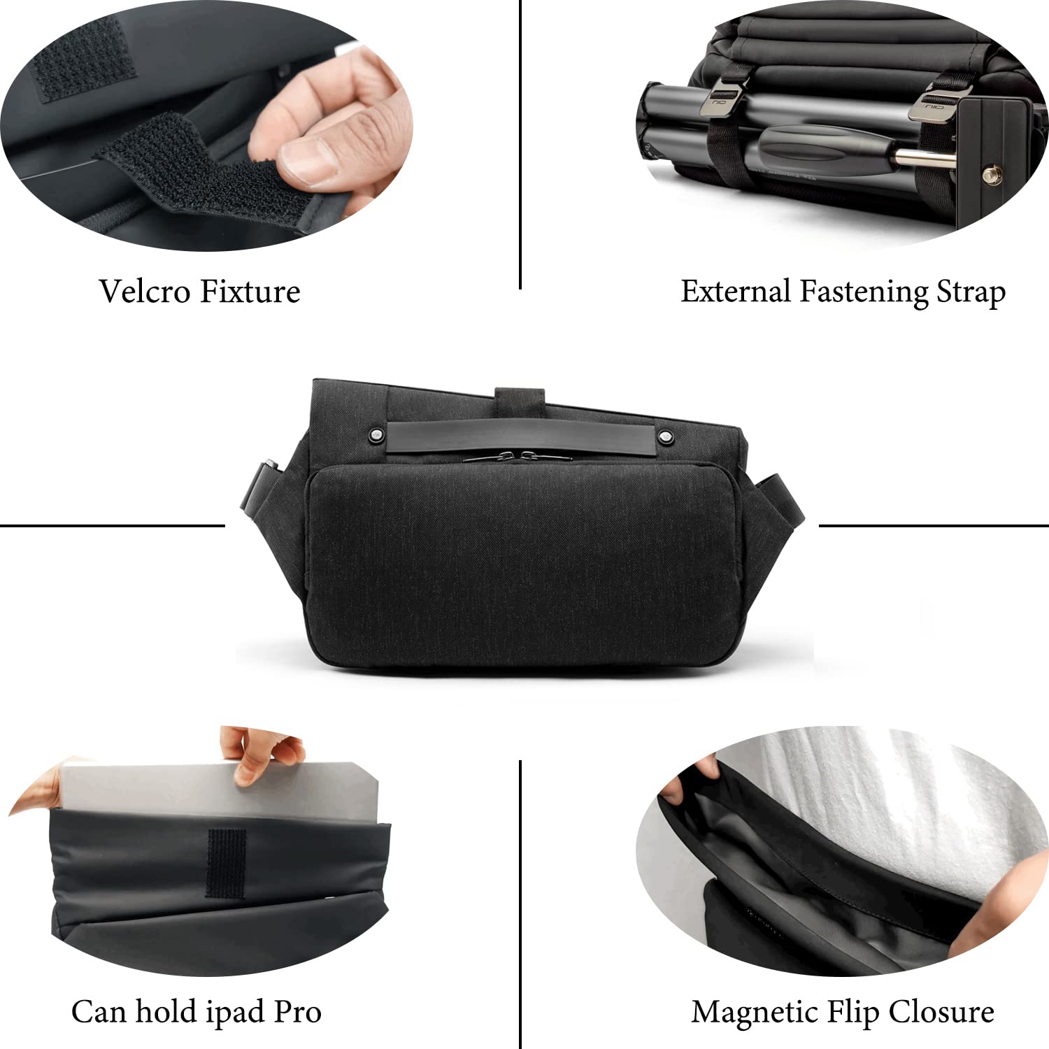 NIID Expandable Waterproof Anti-Theft Sling Bag for Men - Stylish Crossbody Chest Shoulder Backpack | Perfect for Travel, Work & Daily Commute