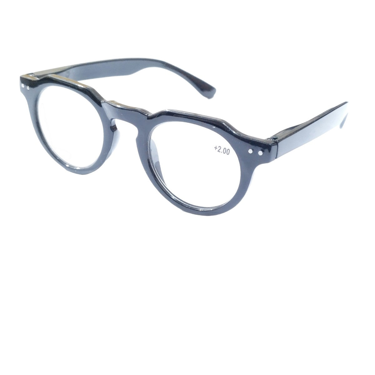 Round Hexa Full Frame Reading Glasses - Blue Light Blocking Computer Glasses for Men & Women - Perfect for Office Work, Reading, and Screen Time