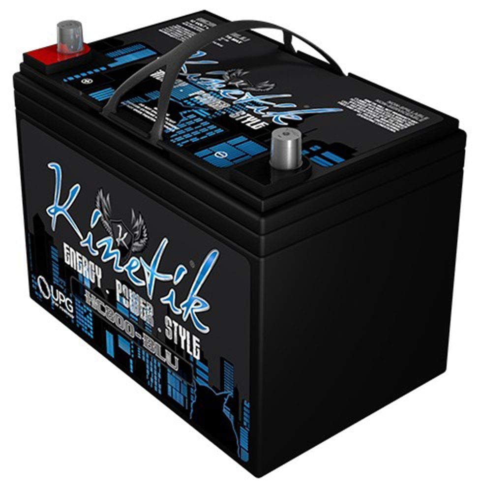 Kinetik HC800 BLU 800W 12V High Performance AGM Deep Cycle Battery for Car Audio Systems - Perfect for Subwoofers, Amplifiers & High-Power Stereo Installations