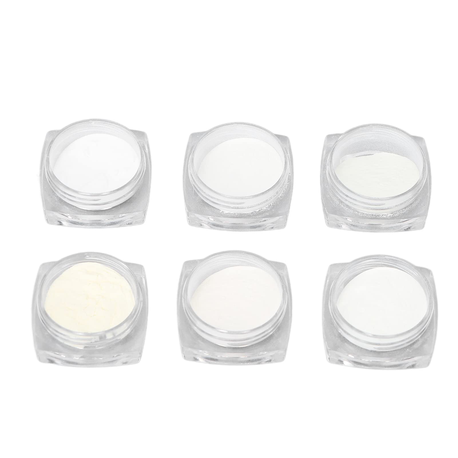 6 Colors DIY Nail Art Glow Powder - Luminous Pigment Resin for Manicure & Nail Art Designs - Long Lasting Phosphorescent Glow in Dark - Perfect for UV Nail Art, Halloween Nails, Party Makeup & Creative Crafts
