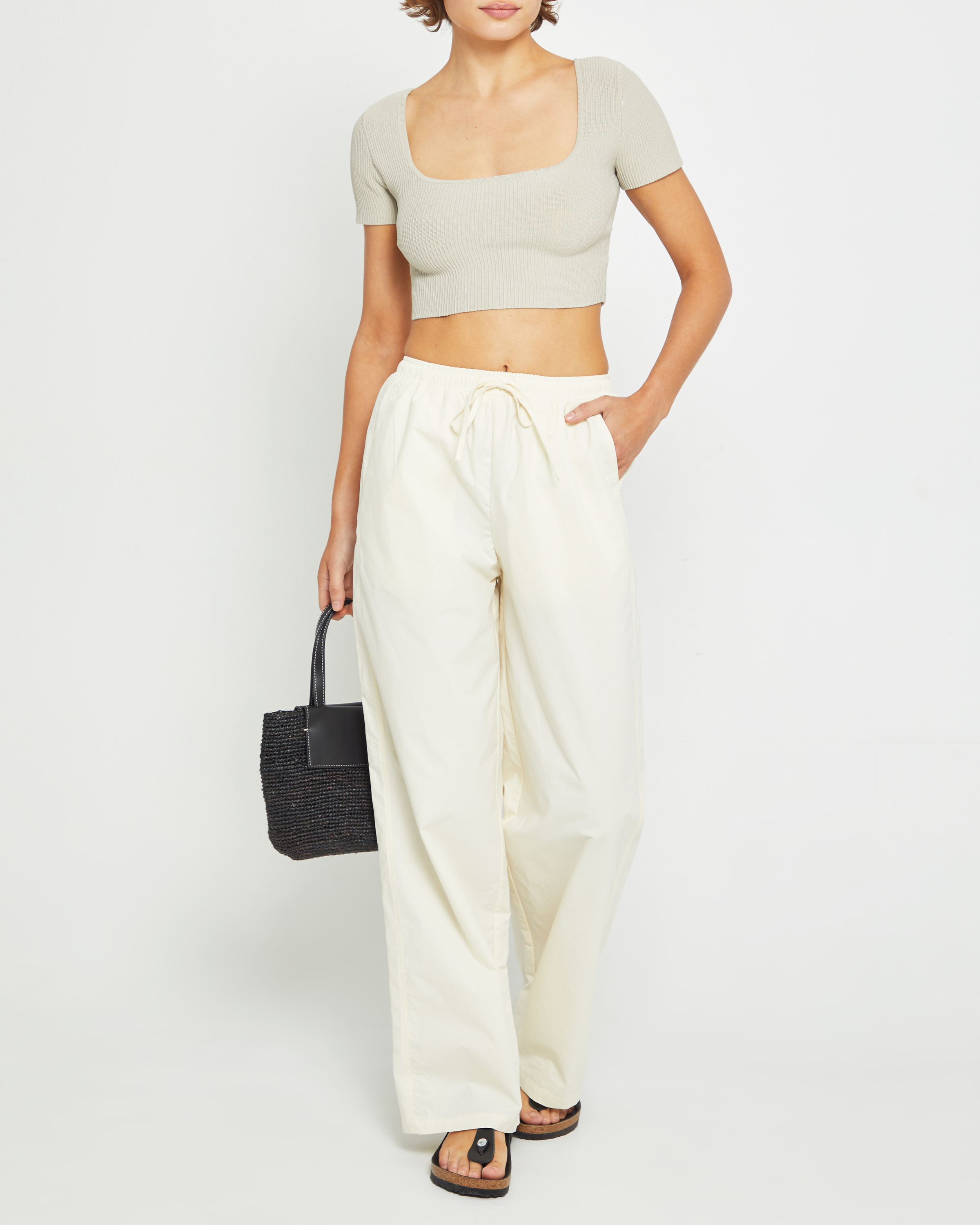 Serenette Women's Casual Pants C23Wpa00214 in Cream - Comfortable and Stylish for Work, Travel & Everyday Wear
