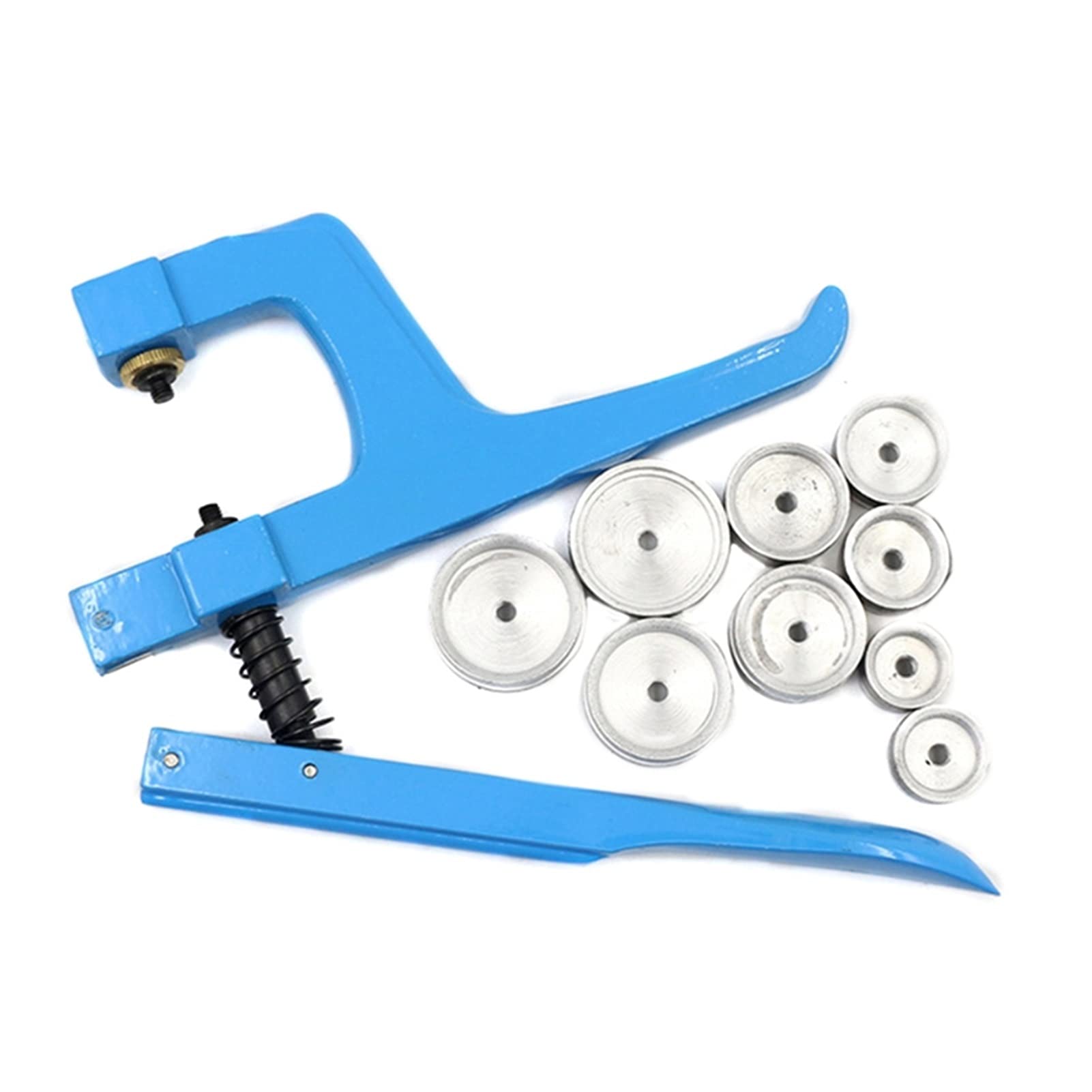Professional Watch Repair Kit with 9 Plastic Molds & Press Stud Set - Watchmaker Tools in Blue Case (Large Size) for Watch Band Replacement, Battery Change & DIY Watch Maintenance