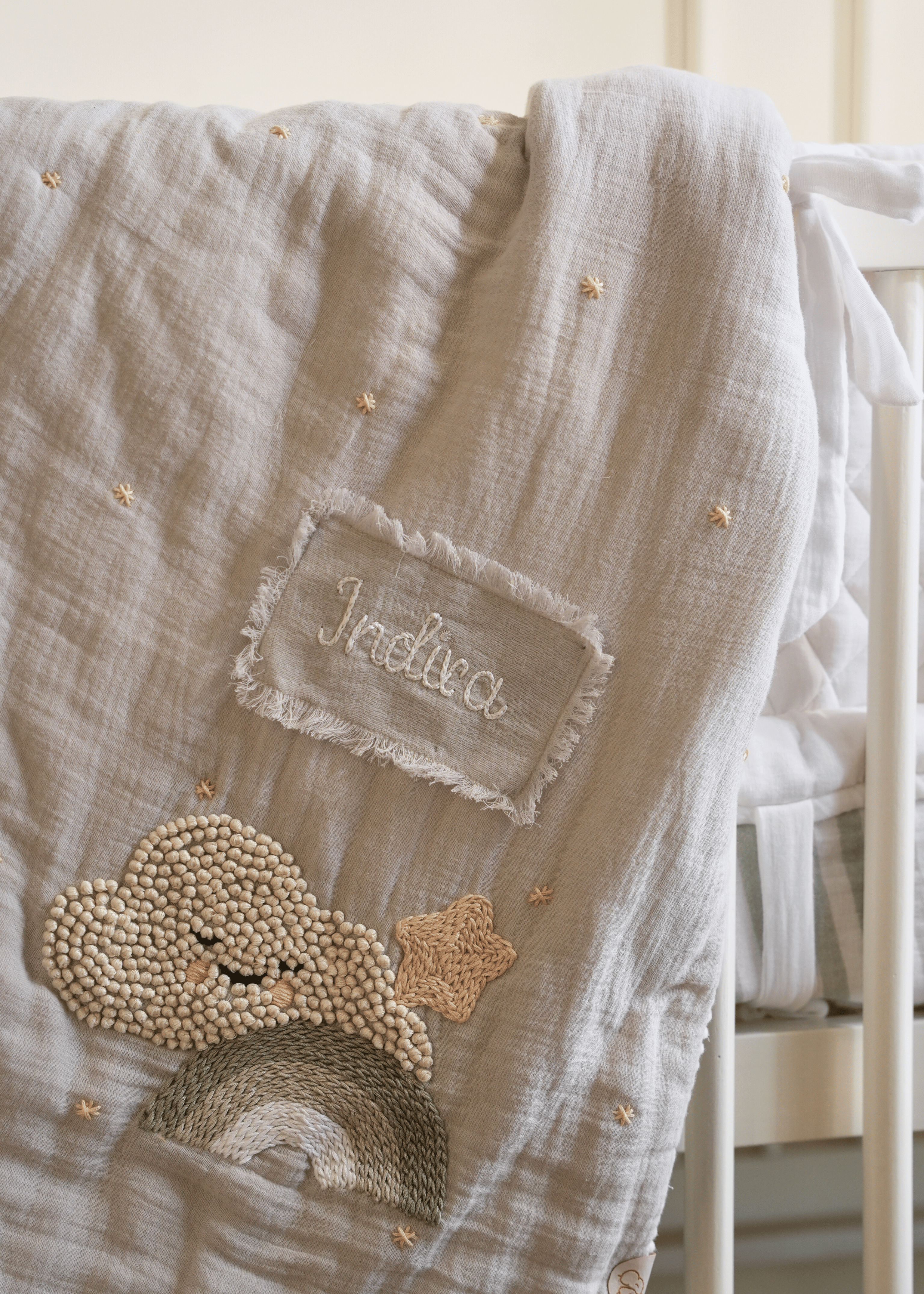 Starry Night Baby Crib Bedding Set - Soft Cotton Nursery Bedding for Newborns & Toddlers - Perfect for Nursery Decor, Baby Showers & Gift Giving