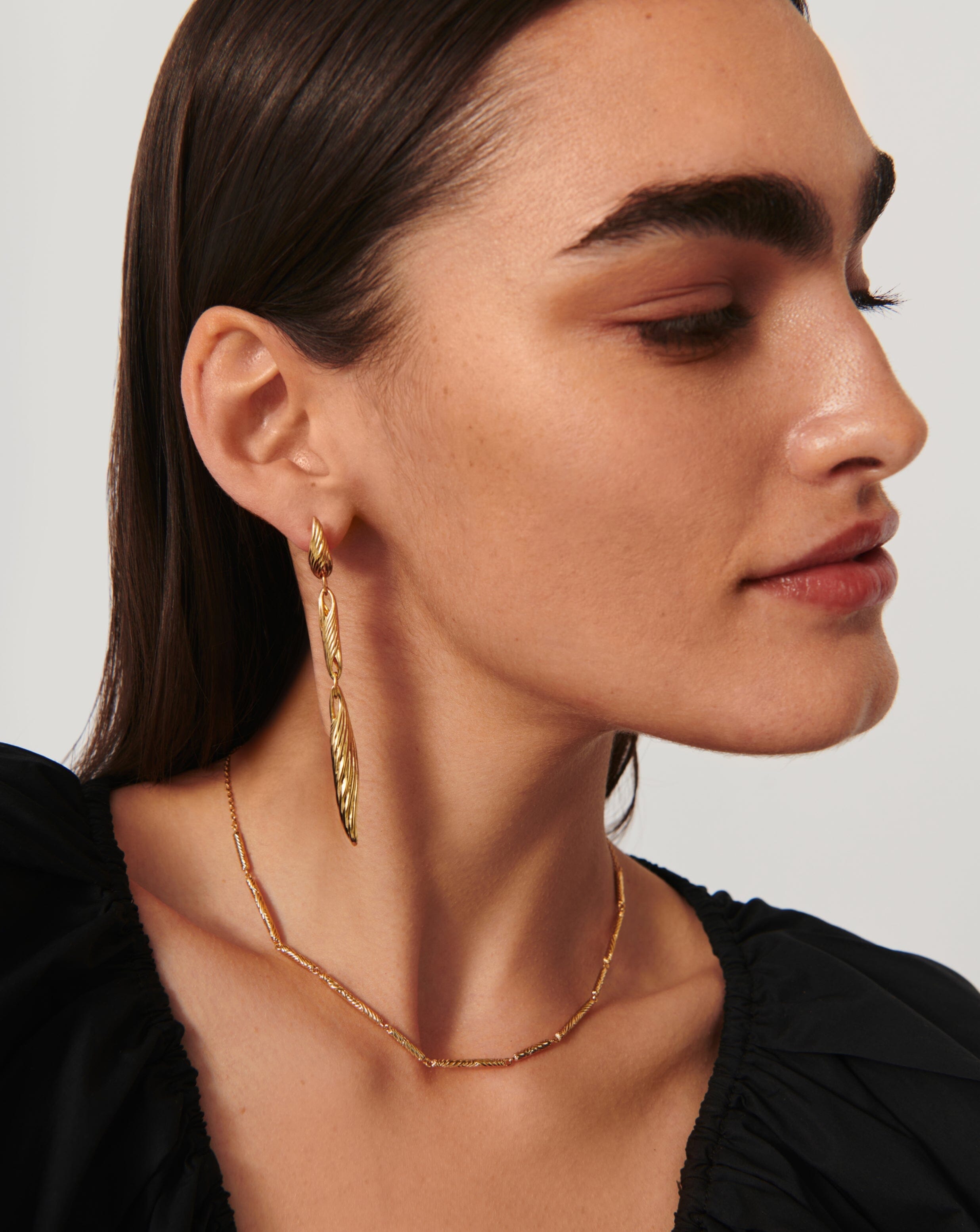 Limited Edition Wavy Ridge Triple Drop Earrings for Women - Handmade Boho Chic Dangle Earrings for Party, Wedding & Special Occasions