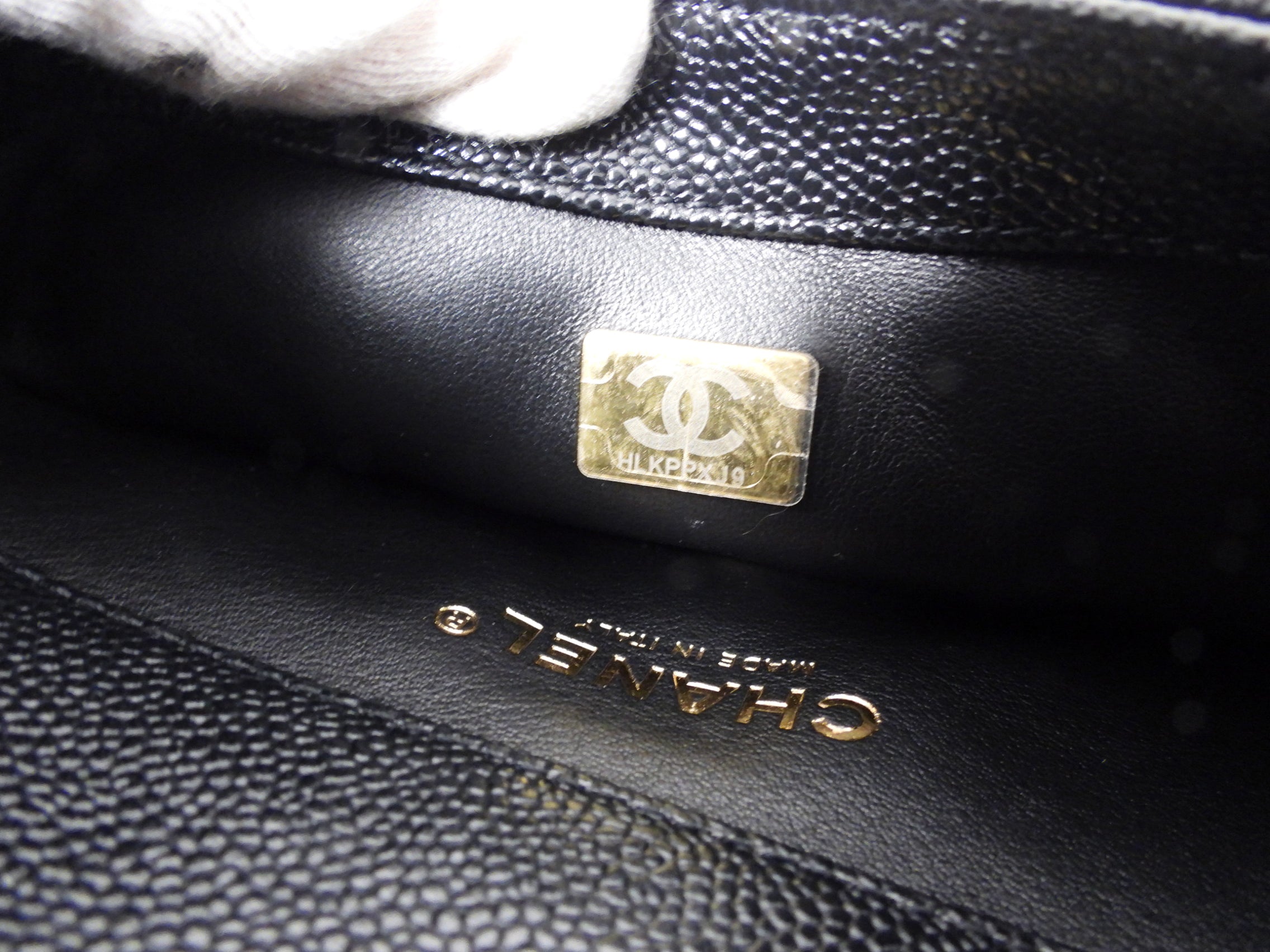 Chanel 22S Black Caviar Gold Logo Chain Belt Bag - Luxury Crossbody Purse for Women, Perfect for Date Night & Evening Events