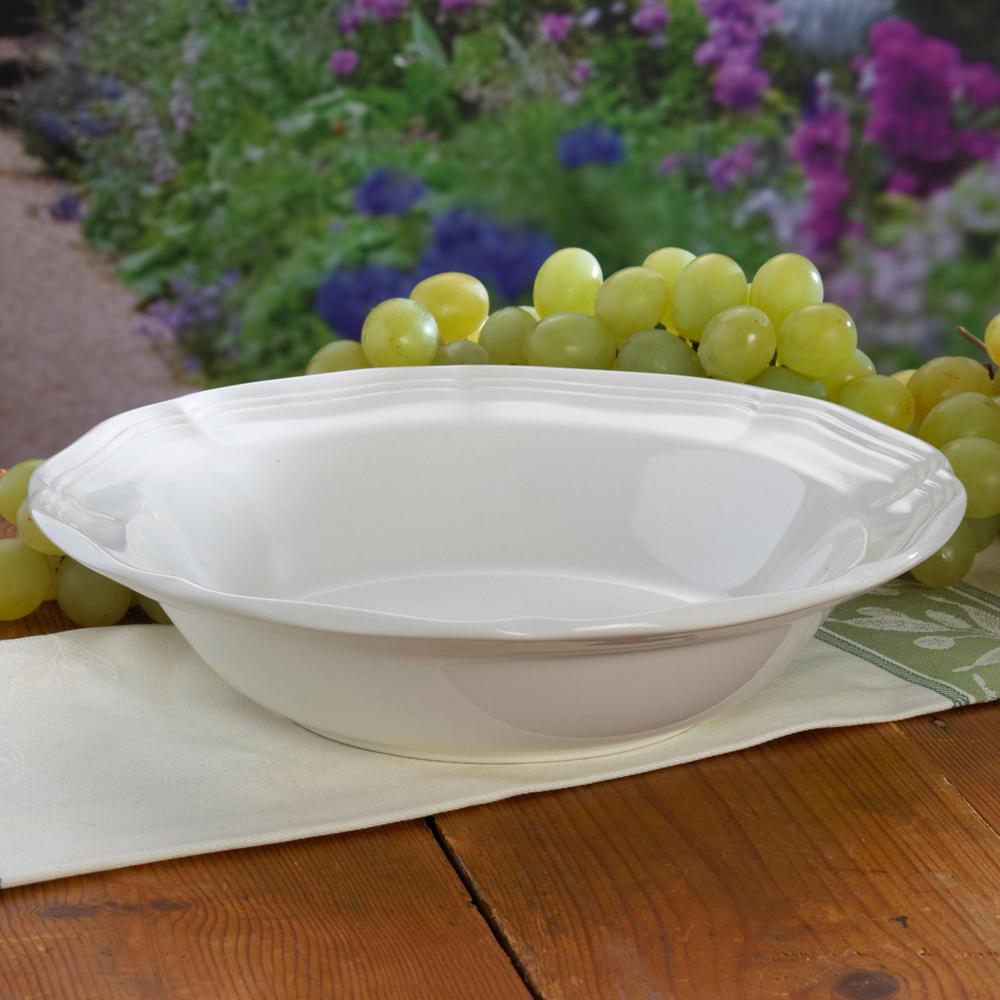French Countryside® Ceramic Vegetable Serving Bowl - Farmhouse Style Rustic Dinnerware for Salads, Pasta & Entertaining - Perfect for Family Dinners & Holiday Gatherings
