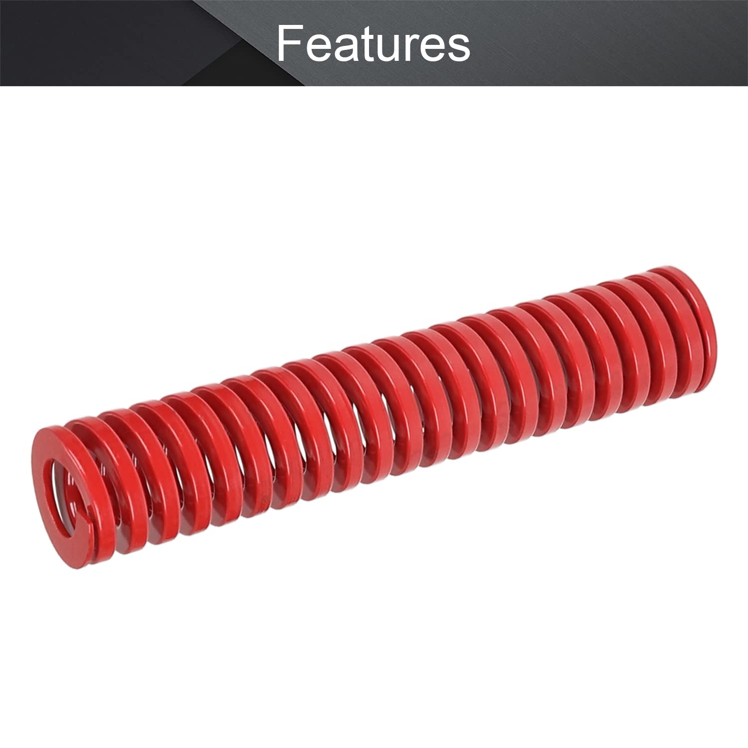 MroMax 3D Printer Die Spring - 20mm OD, 100mm Length, Medium Load Compression Mold Spring for Ender 3D Printers - Red (1PC) - Perfect for 3D Printer Maintenance, Bed Leveling & Z-Axis Adjustment