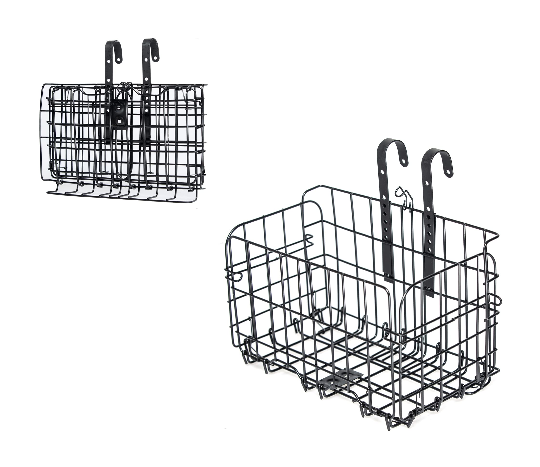 Detachable Adjustable Height Metal Front Bike Basket - Durable Handlebar Bicycle Storage for Commuting & Shopping - Perfect for Groceries, Picnics & Urban Rides - Ideal for City Commuters & Eco-Friendly Transport - Use for Daily Errands, Weekend Adventures & Outdoor Cycling - Great for Market Runs, Beach Trips & Campus Use - Perfect for Urban Commuters, Grocery Shopping, Picnic Outings & Campus Life