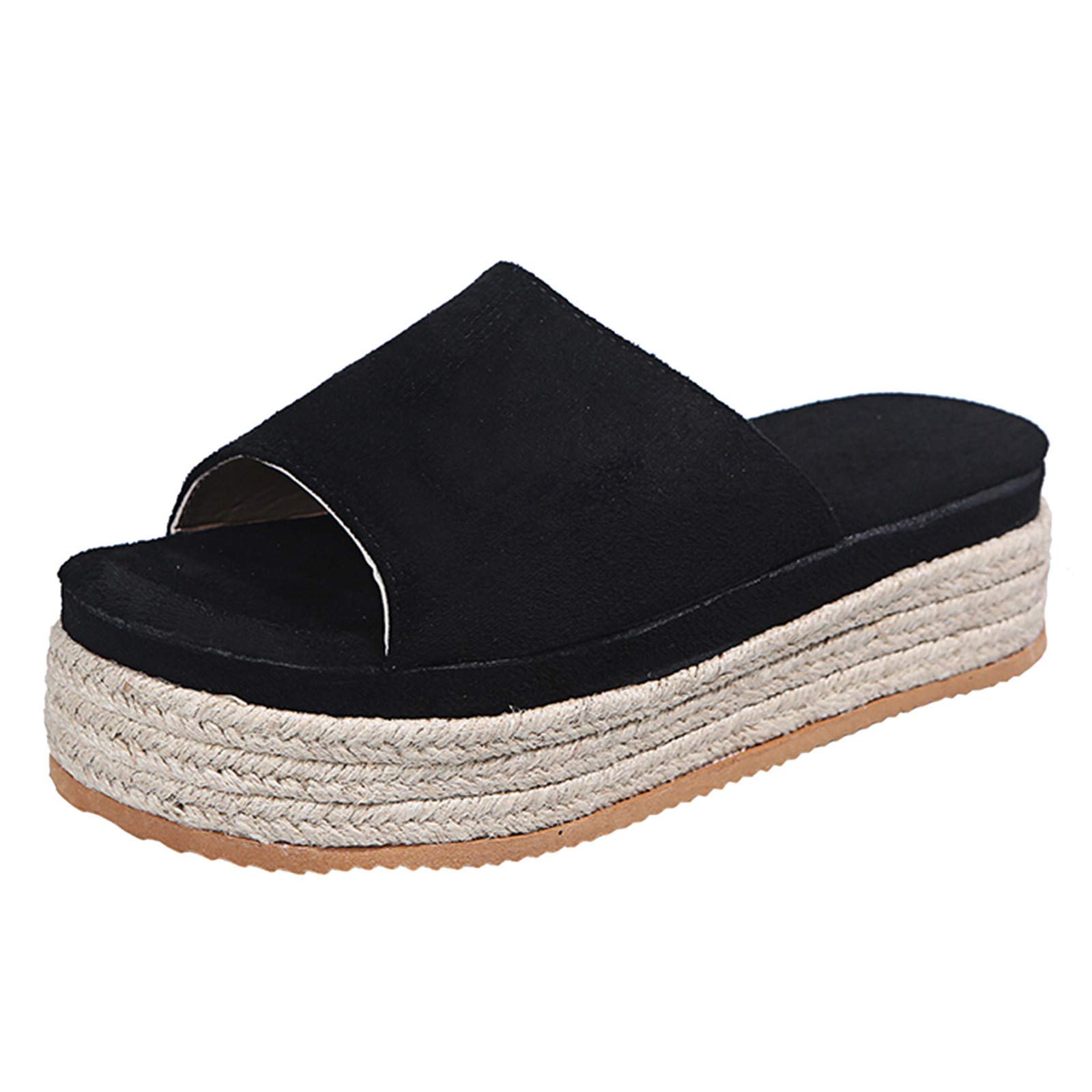Toeava Women's Casual Summer Sandals - Large Size Slip-On Flat Beach Shoes in Multiple Colors | Perfect for Beach, Pool, and Outdoor Activities
