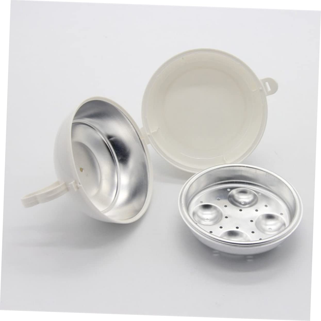 Zerodeko 4-Piece Microwave Egg Poacher Set - BPA-Free Egg Cooker Cups for Perfect Poached Eggs, Omelets & Boiled Eggs - Stovetop & Microwave Safe - Ideal for Breakfast, Meal Prep & Keto Diet