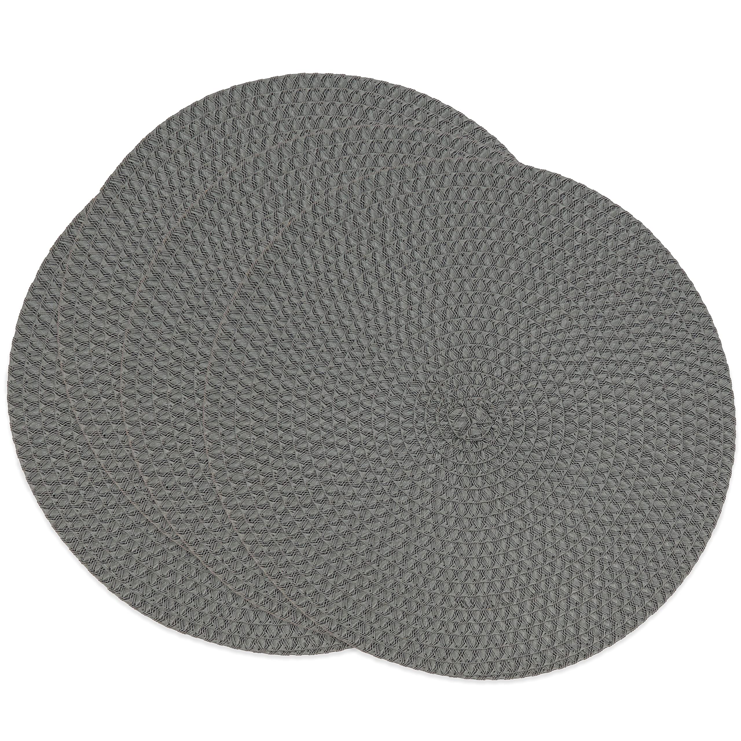Round Non-Slip Placemats Set of 4 - Stylish & Durable Table Mats for Dining, Kitchen, or Party Decor - Perfect for Everyday Use & Special Occasions