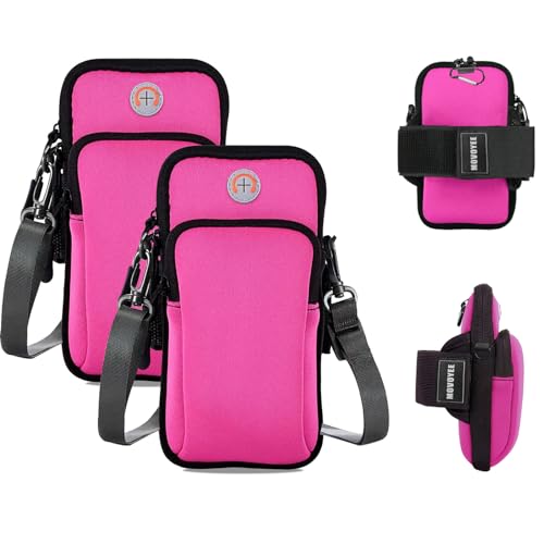6-Pink with Crossbody Strap&Hook