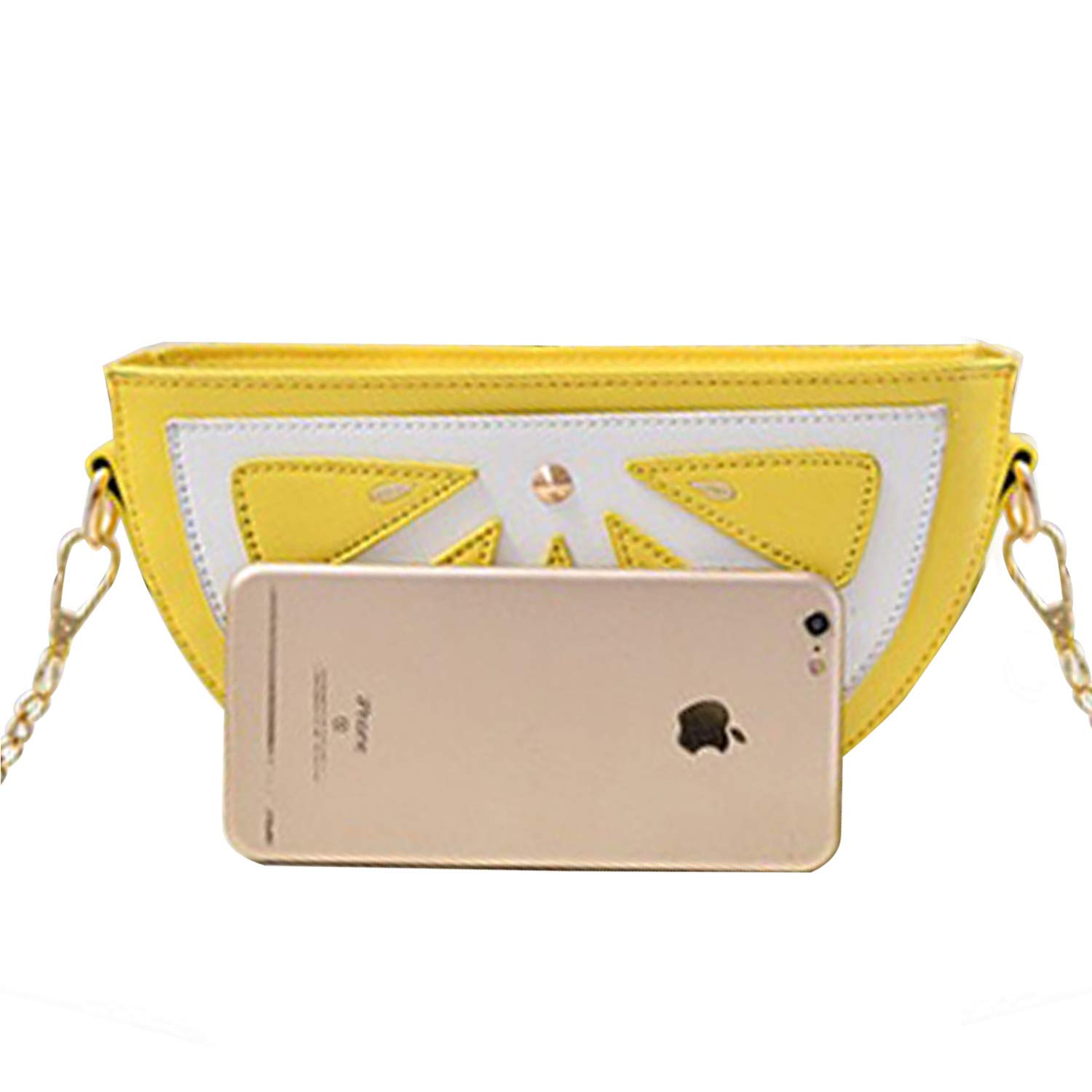 Stylish Watermelon Lemon Crossbody Clutch Purse - Cute Fruit-Shaped Mini Shoulder Bag for Women | Perfect for Summer Outings, Beach Trips & Casual Dates