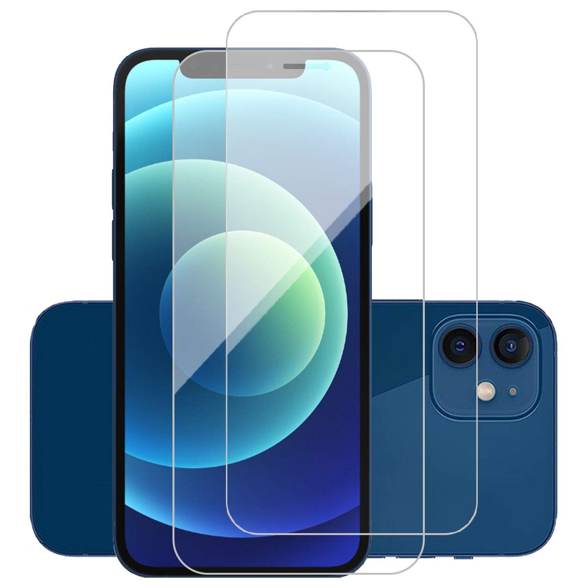 WOW IMAGINE Unbreakable Nano Film Glass Screen Protector for Apple iPhone 12 & iPhone 12 Pro - 2 Pack | Flexible Like Screen Guard, Stronger Than Tempered Glass | Perfect for Everyday Protection & Gaming