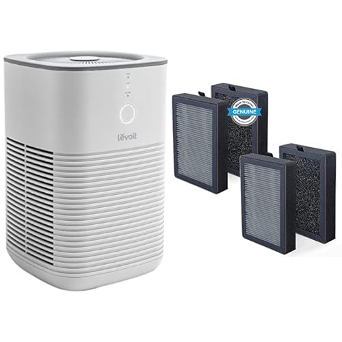 Levoit LV-H128 Air Purifier with 2-Pack Replacement Filters – HEPA Filter for Allergies, Dust, Pet Dander – Perfect for Bedrooms, Offices & Living Rooms