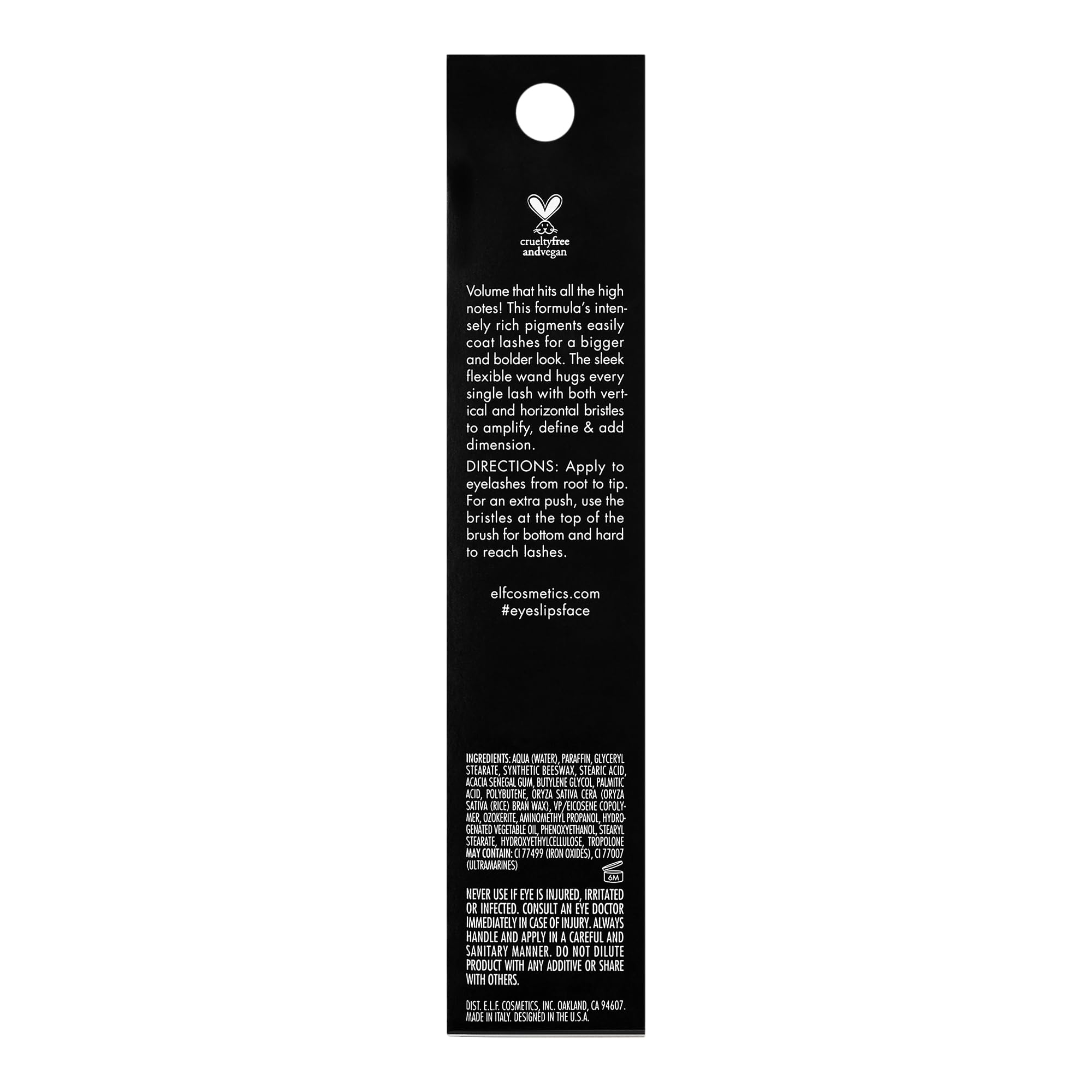 e.l.f. Lash It Loud Volumizing Mascara - Dark Brown, 1.1 oz | Mega Volume Formula for Bold, Thicker Lashes | Highly Pigmented for Dramatic Look | Perfect for Everyday Wear & Special Occasions