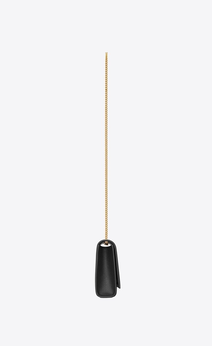 Saint Laurent Kate Medium Grain De Poudre Embossed Leather Crossbody Bag - Black Luxury Handbag for Women, Perfect for Evening Parties & Date Nights