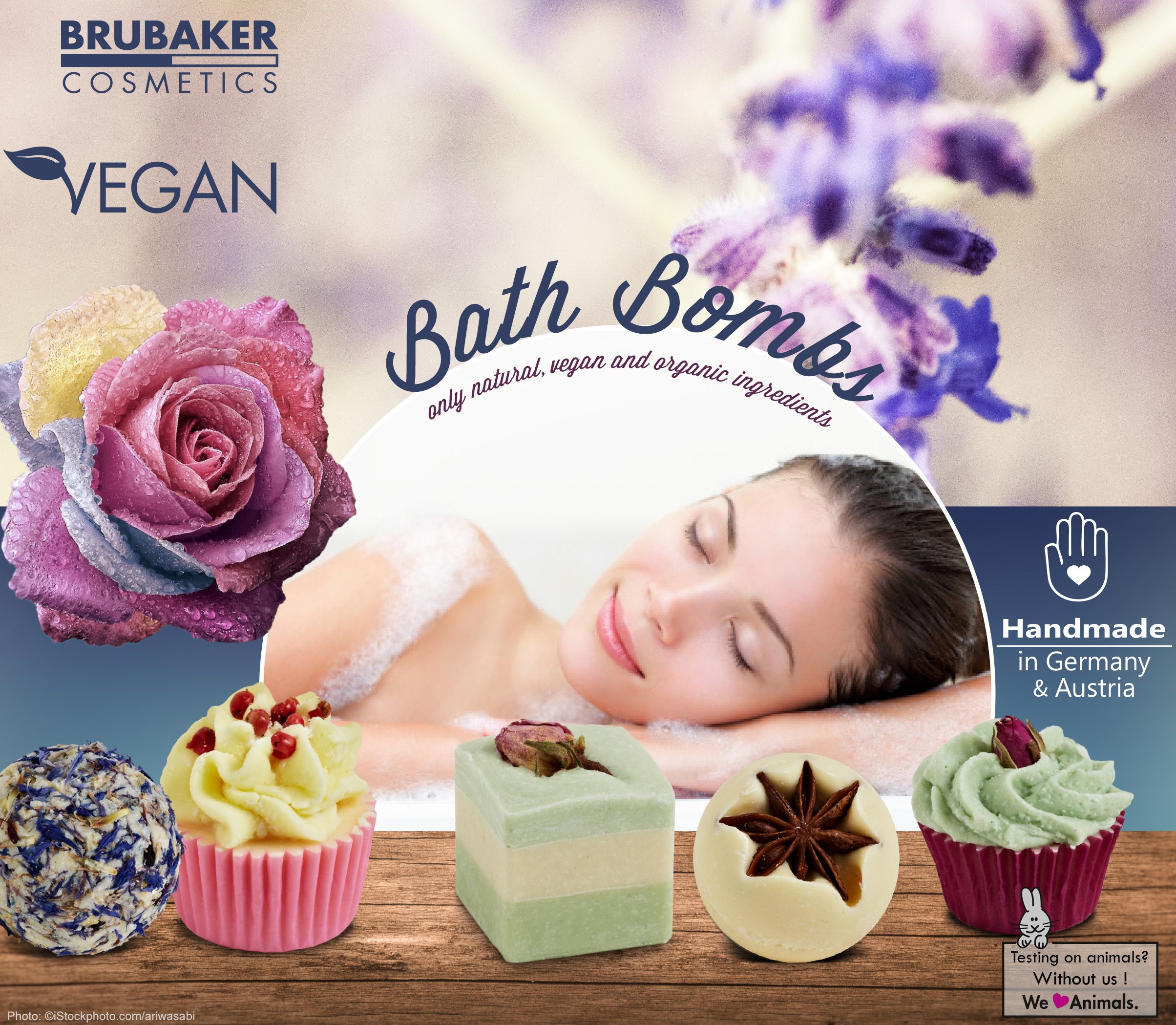Handmade Merry Christmas Spa Bath Bombs Gift Set - 6 Organic Vegan Bath Melts with Shea Butter, Cocoa Butter & Olive Oil for Dry Skin Moisturizing | Holiday Relaxation, Self-Care Gifts, Spa Day at Home