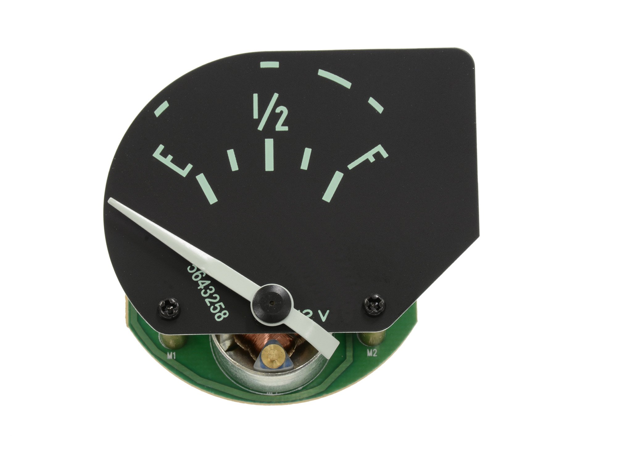 1961-1962 Chevrolet Corvette Fuel Gauge - Green Letter Instrument Cluster Replacement for Classic Car Restoration & Dashboard Repair