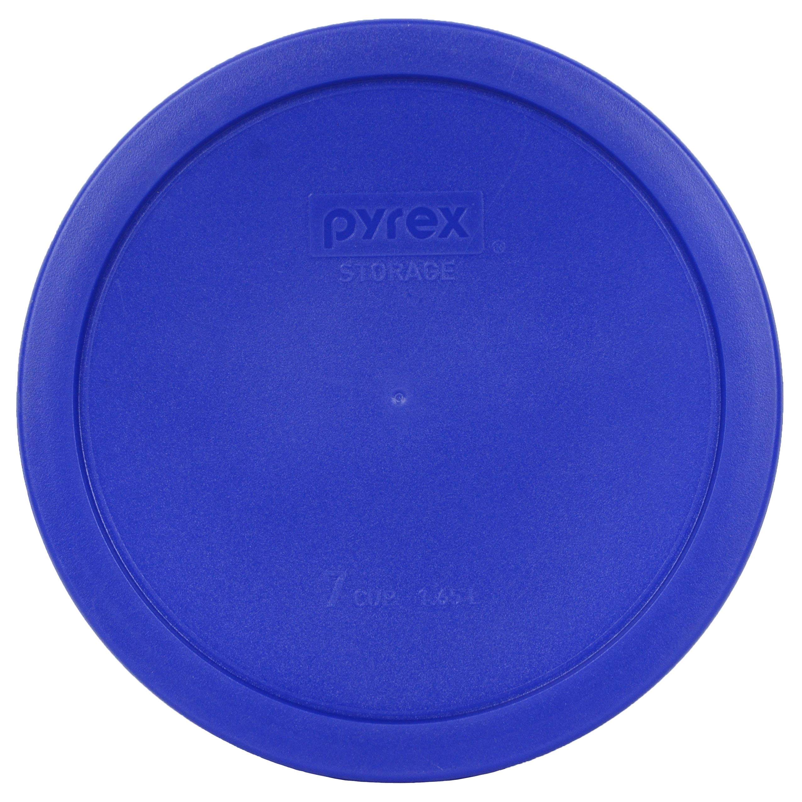 Pyrex Glass Mixing Bowls with Lids Set - 1-Cup White, 2-Cup Turquoise, 4-Cup Blue & 6/7-Cup Cadet Blue - Plastic Replacement Lids - Made in USA - Perfect for Baking, Meal Prep & Food Storage