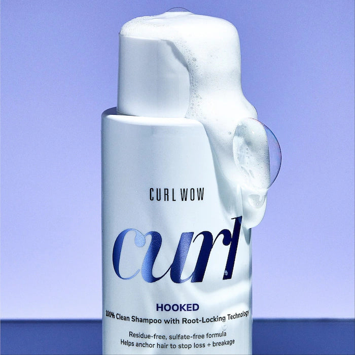 Color Wow Curl Wow HOOKED™ Curly Hair Shampoo - Sulfate Free, Frizz Control for Defined Curls - Perfect for Daily Use & Salon-Quality Results at Home