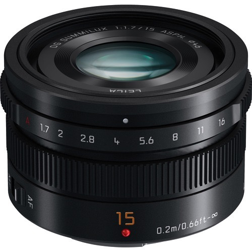 Panasonic Lumix G Leica DG Summilux 15mm f/1.7 ASPH Lens - Fast Prime Lens for Micro Four Thirds Cameras | Perfect for Portrait, Street & Low Light Photography