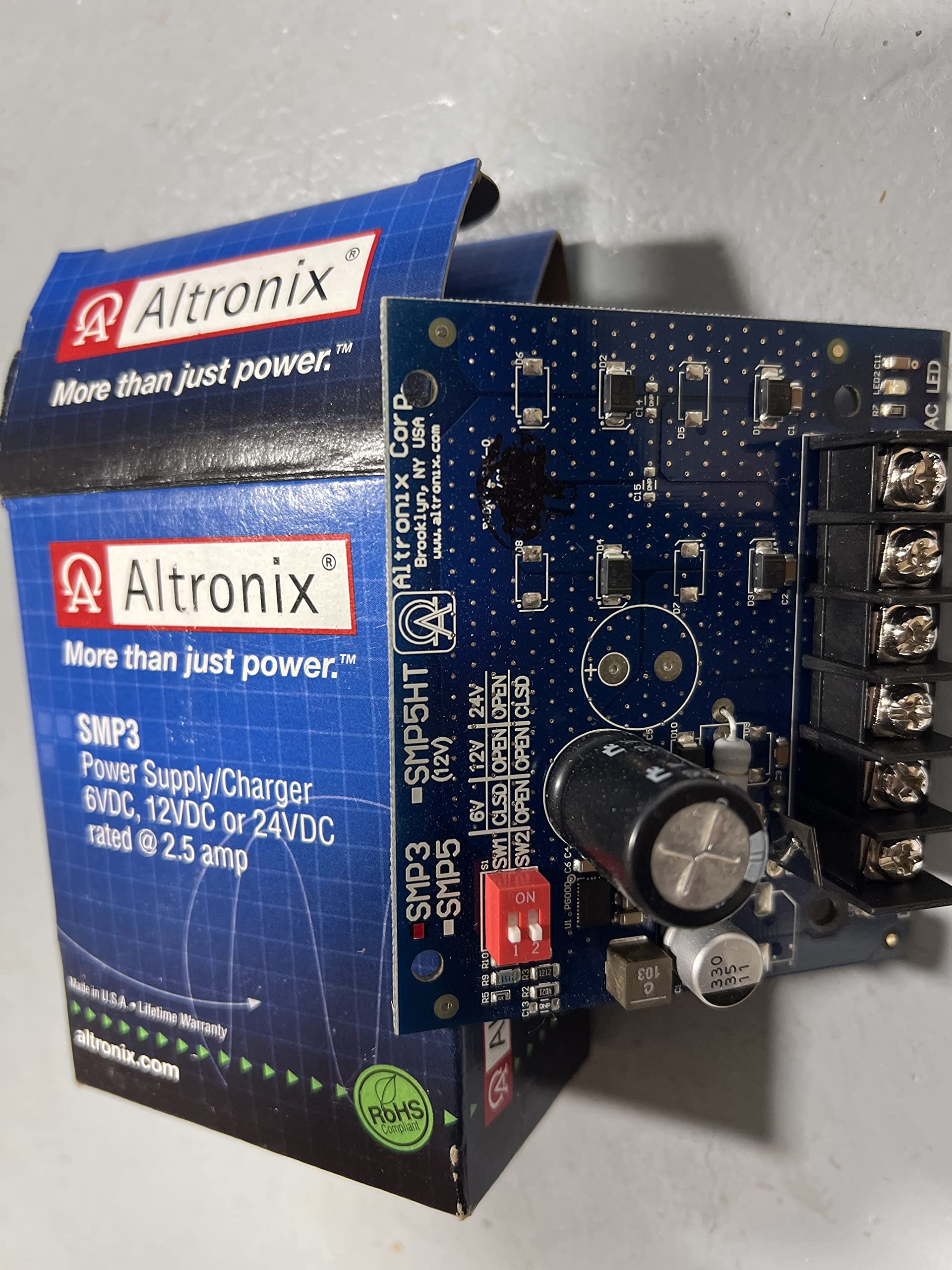 Altronix SMP3 Proprietary Power Supply - 12V DC Power Equipment for Security & Access Control Systems | Reliable Power Supply for CCTV, Alarm Systems & Electronic Locks