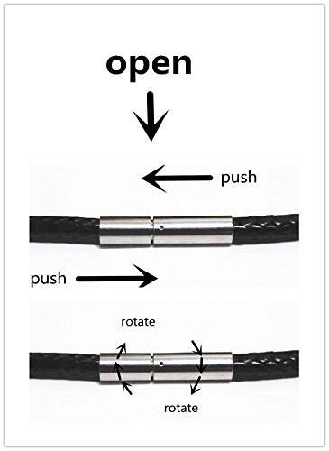Glory Qin 3mm Dark Brown Leather Cord Necklace with Stainless Steel Rice Clasps - Adjustable 16 to 28 Inch Rope Chain for Men & Women - Perfect for Casual Wear, Layering, and Gift Giving