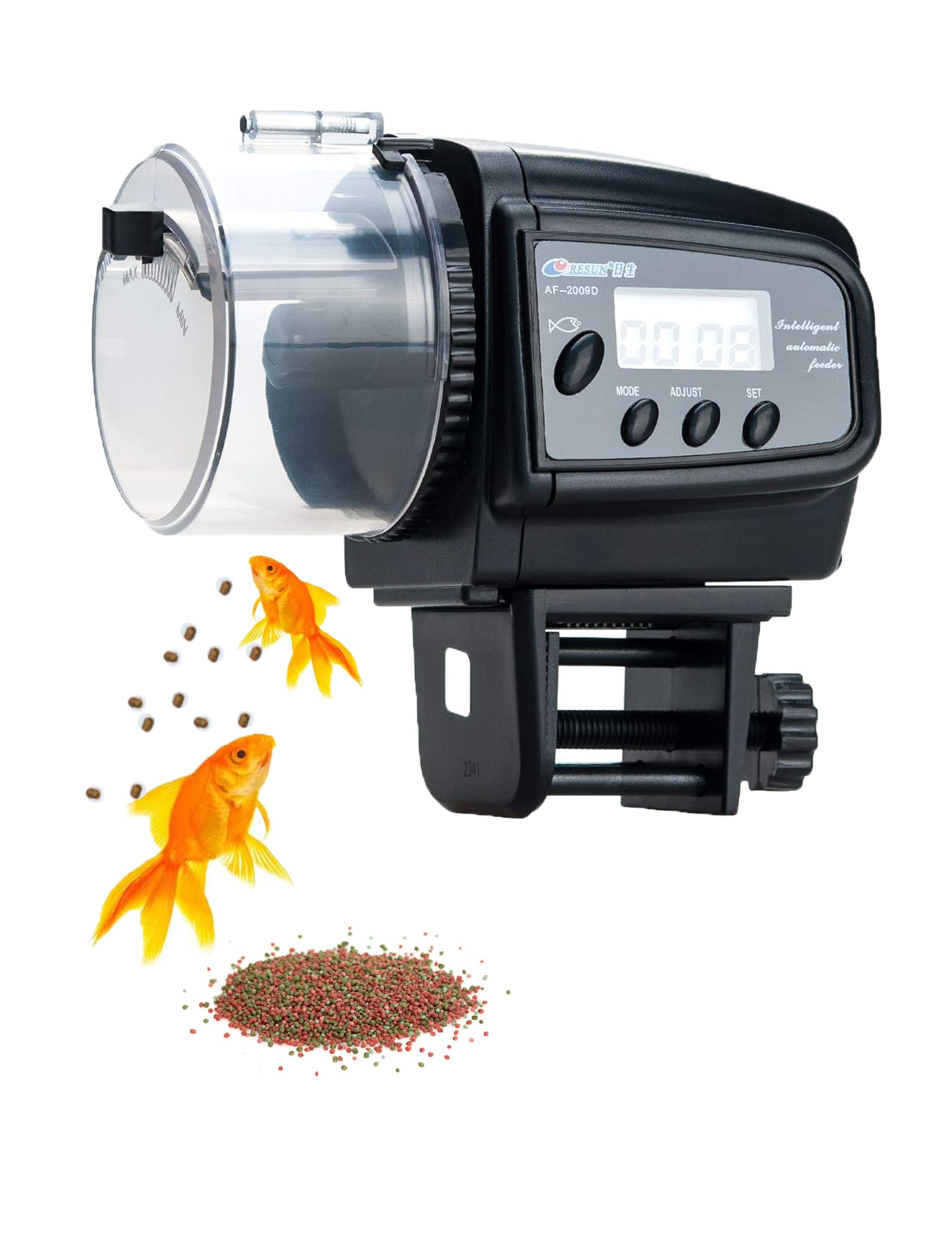 Automatic Fish Feeder with Digital Timer - Smart Aquarium Food Dispenser for Home & Office Use - Perfect for Vacation & Daily Feeding