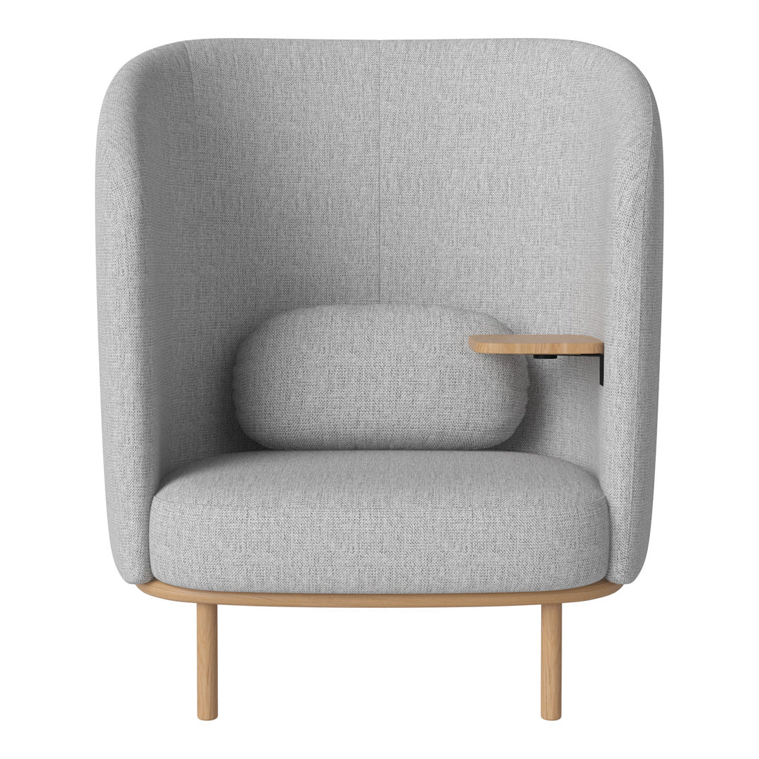 Fuuga Modern Nesting Armchair with Side Table - Space Saving Living Room Furniture for Small Apartments, Dorm Rooms & Cozy Home Decor