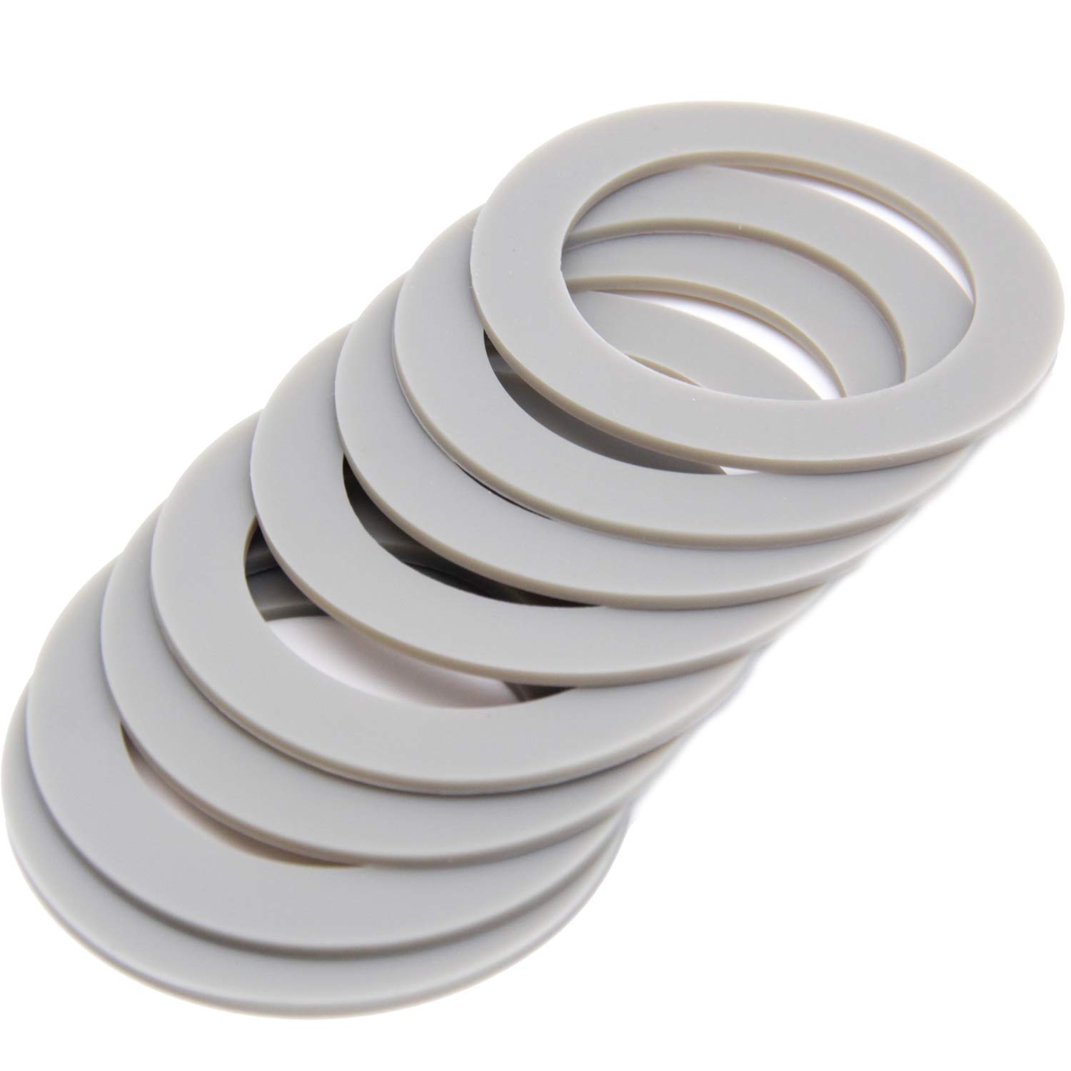 2.6 Inch Blender Rubber Gasket - 8 Pack O Ring Seal Replacement Parts for Glass/Plastic Jars - Perfect for Smoothie Makers, Food Processors & Kitchen Appliances