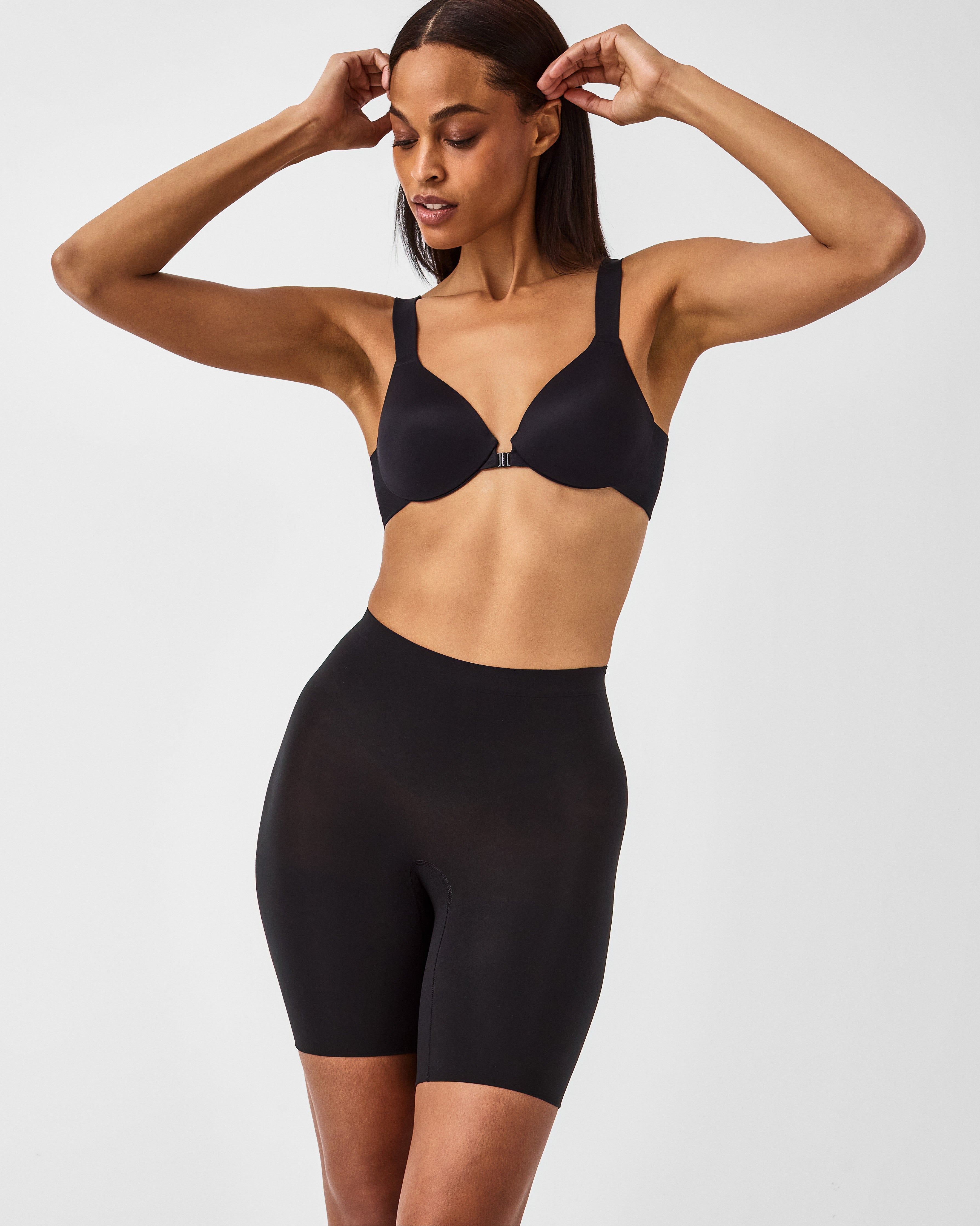 SPANX Sculpt™ Seamless Power Mid Thigh Shorts - High Waist Shaping Shorts for Women - Slimming & Comfortable Shapewear - Perfect for Workout, Yoga, and Everyday Wear