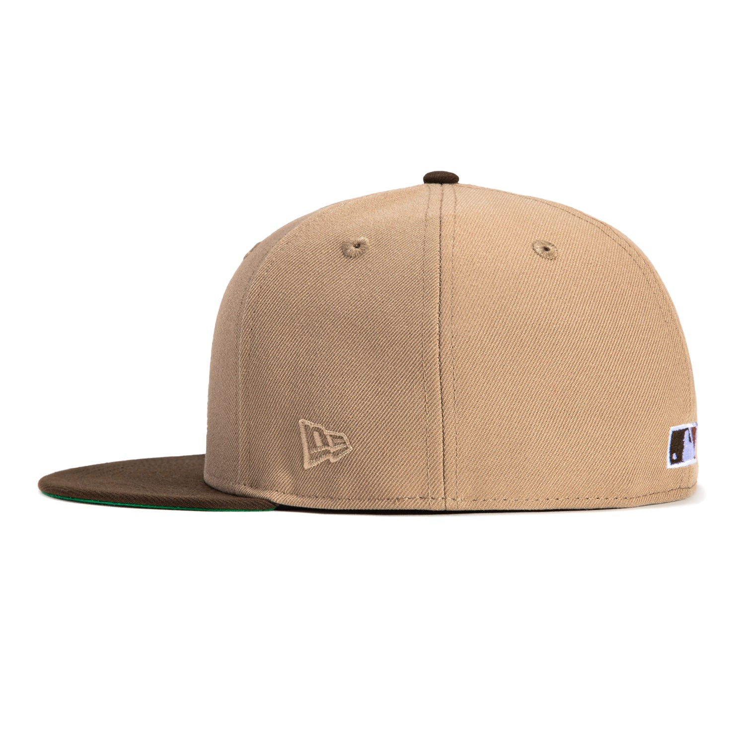 New Era 59Fifty Los Angeles Dodgers Bicentennial Patch Hat - Khaki & Brown Baseball Cap for Men & Women - Perfect for Baseball Games, Streetwear Fashion & Sports Fans