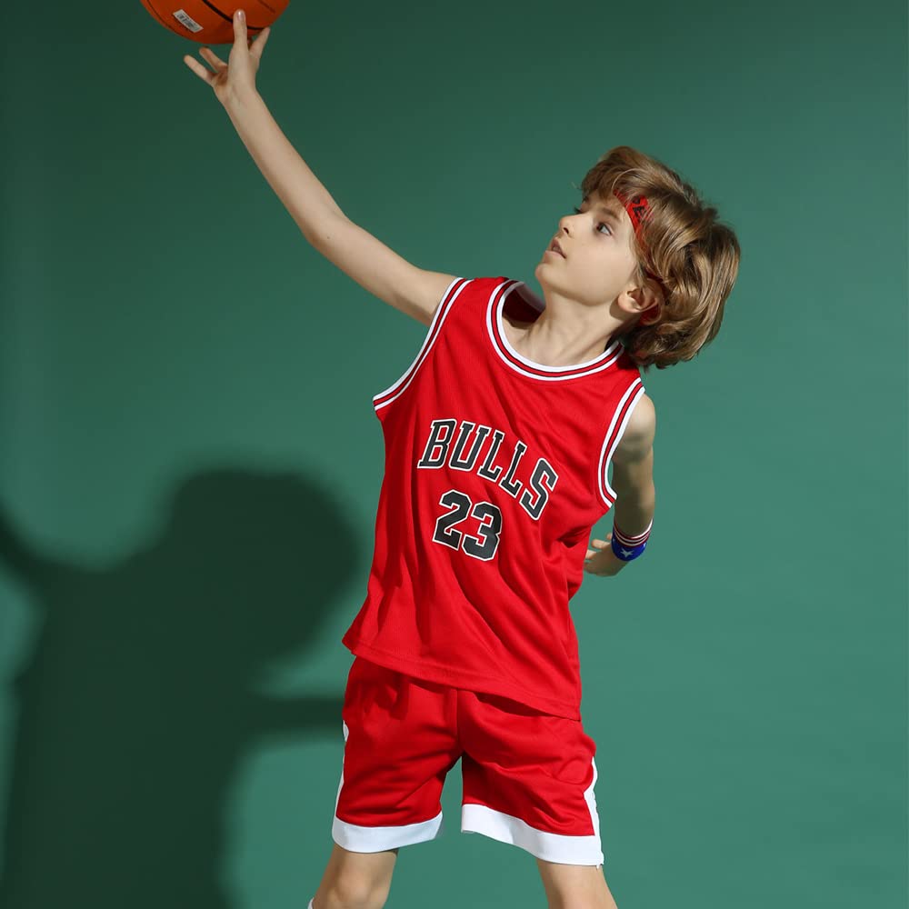 FUTERLY 2-Piece Boys Basketball Outfit - Sleeveless Jersey and Shorts Set for Kids Ages 4-14 | Youth Basketball Uniform for Training & Games | Perfect for School Teams, Summer Camps & Outdoor Sports