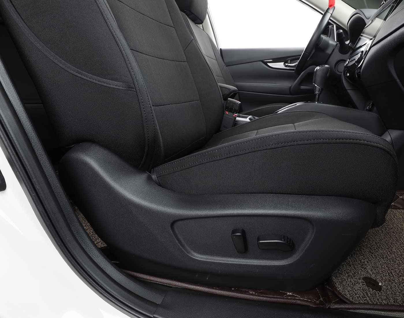 Premium Custom Seat Covers for 2019-2022 Toyota RAV4 Hybrid (Excludes XSE & 2022 SE Hybrid) - Full Set Black Car Seat Protectors - Perfect for Road Trips, Daily Commutes & Pet Protection