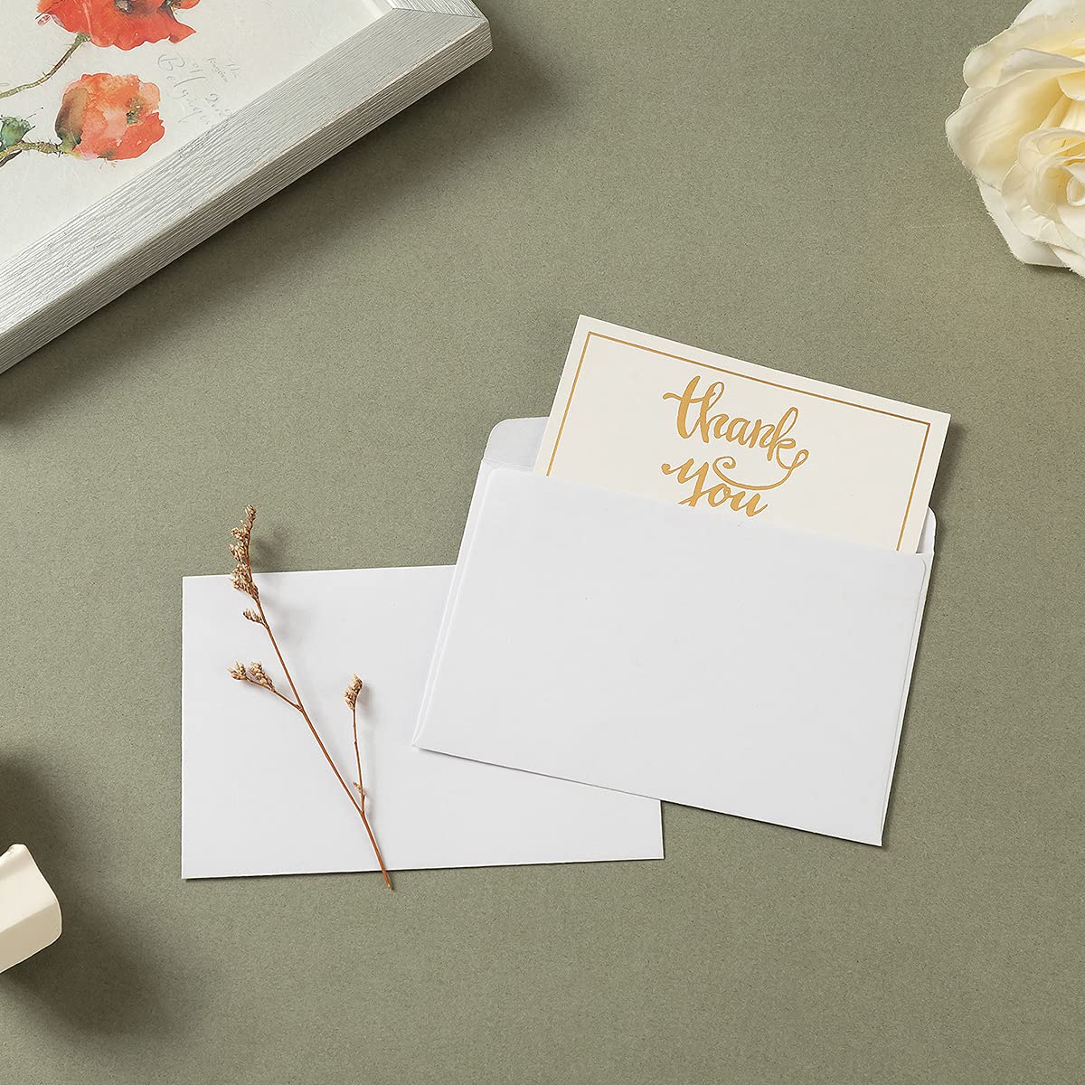 120 Pack Mini Self-Adhesive Kraft Paper Envelopes (4.13