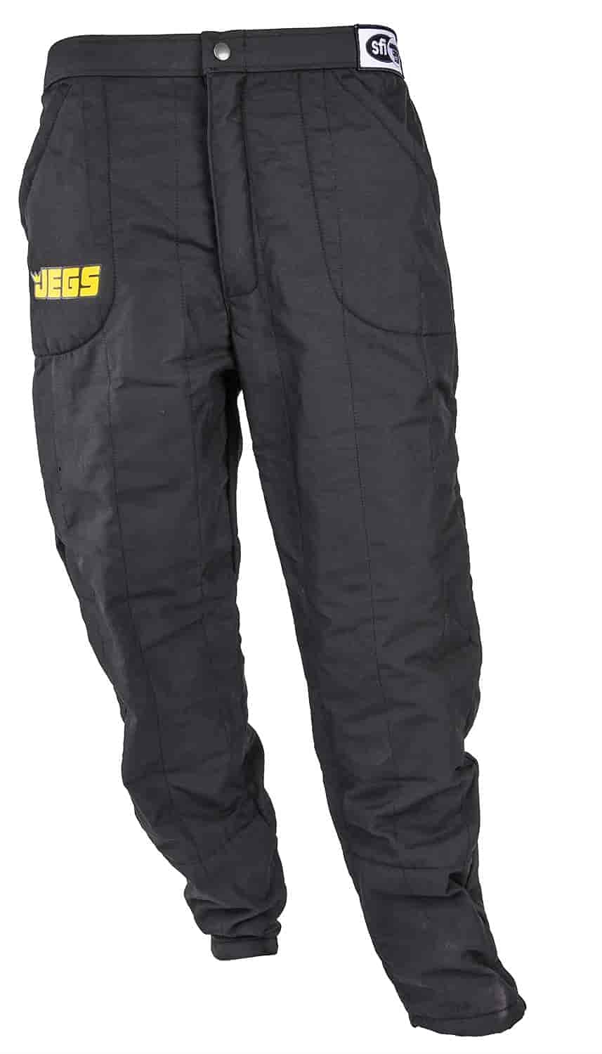 JEGS 6110 Ultralite Triple Layer Construction Pants for Men - Black, Small | Lightweight Workwear for Construction, Outdoor & Motorcycle Riding